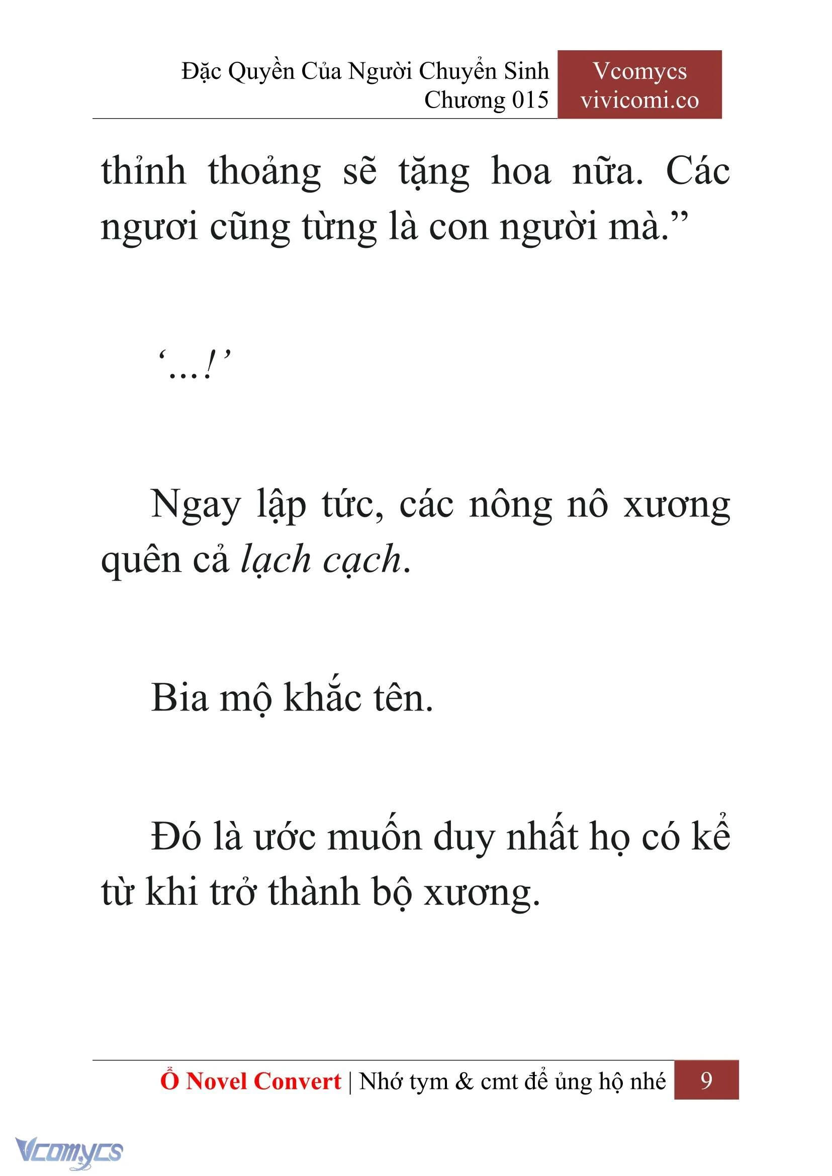 [Novel] Đặc Quyền Của Người Chuyển Sinh Chapter  15 - 11