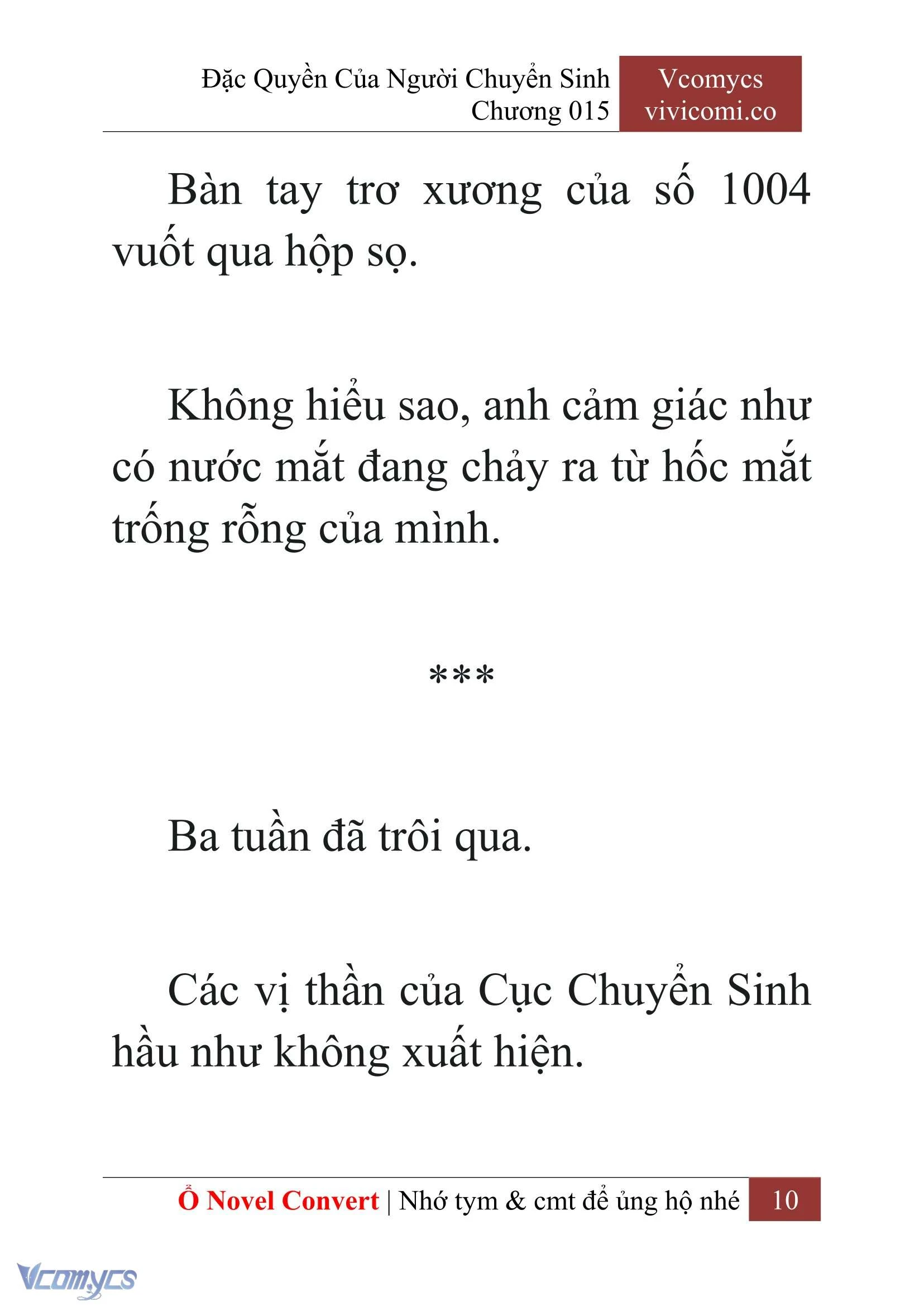 [Novel] Đặc Quyền Của Người Chuyển Sinh Chapter  15 - 12
