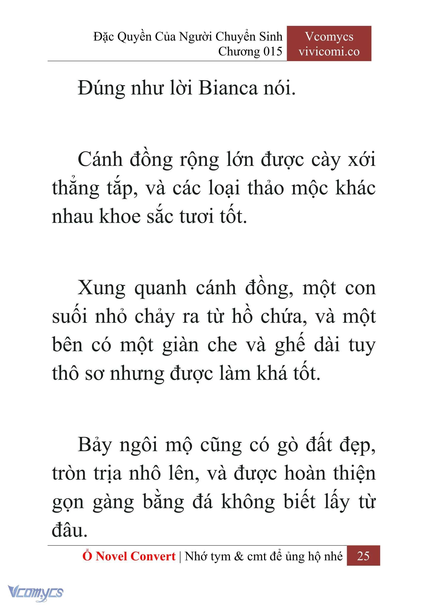 [Novel] Đặc Quyền Của Người Chuyển Sinh Chapter  15 - 27