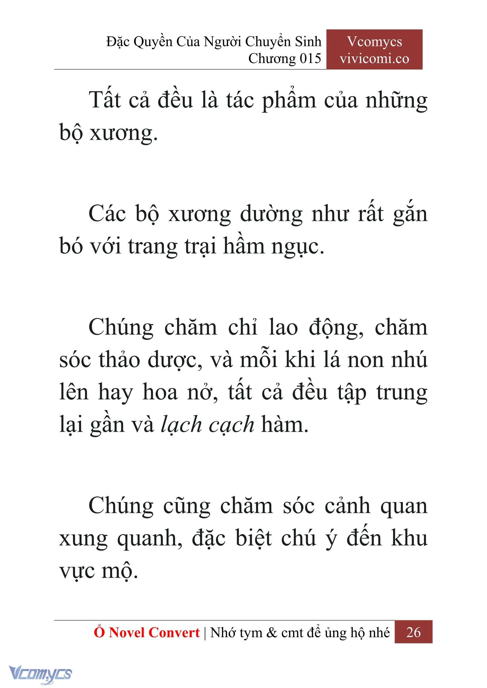 [Novel] Đặc Quyền Của Người Chuyển Sinh Chapter  15 - 28