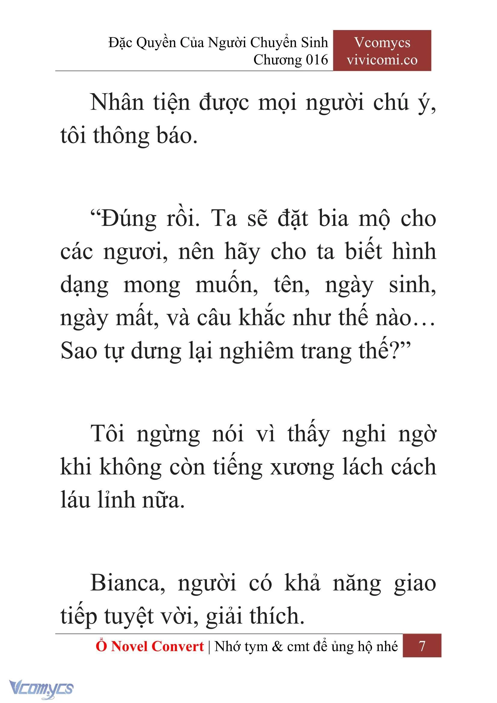 [Novel] Đặc Quyền Của Người Chuyển Sinh Chapter  16 - 9