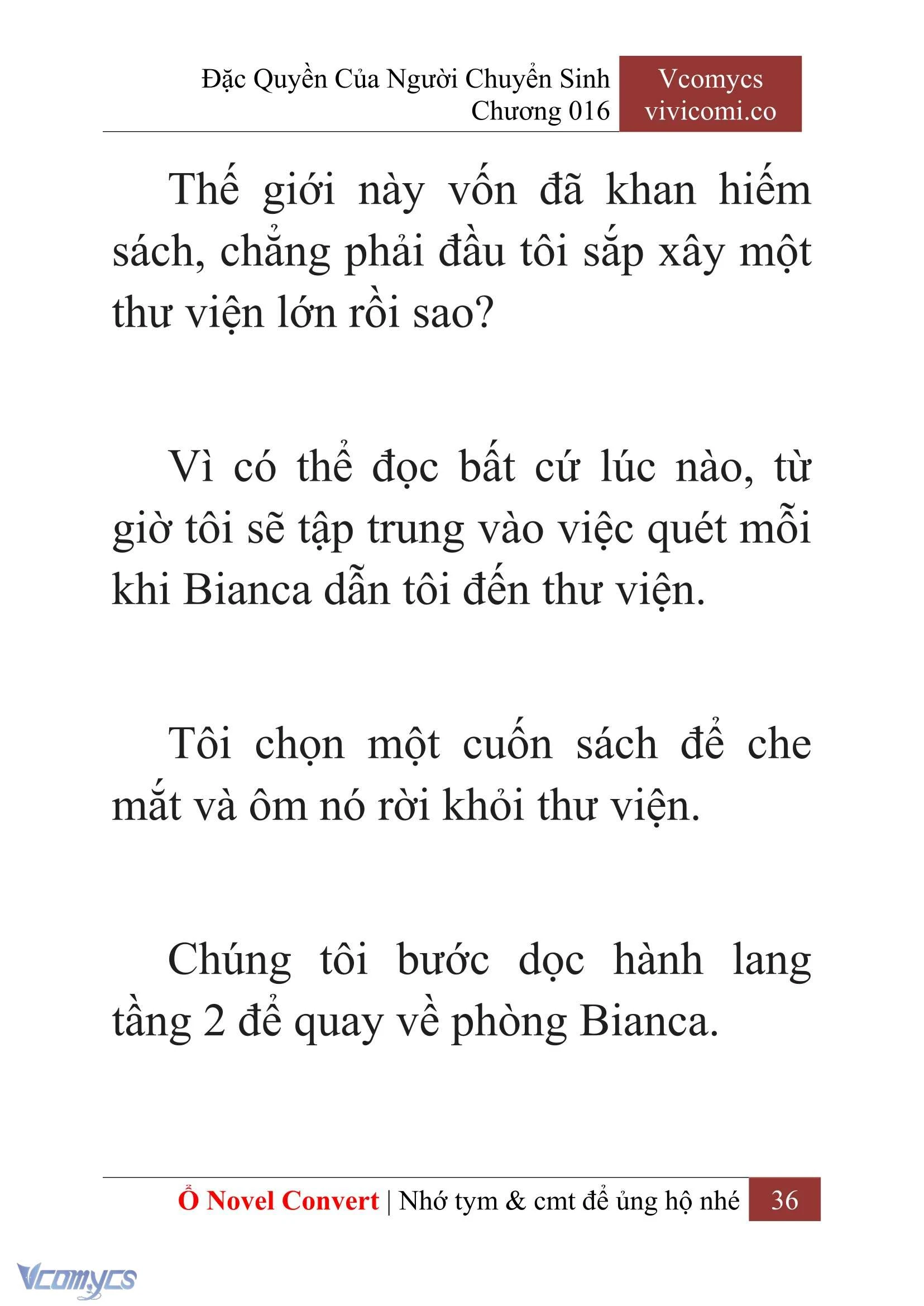 [Novel] Đặc Quyền Của Người Chuyển Sinh Chapter  16 - 38