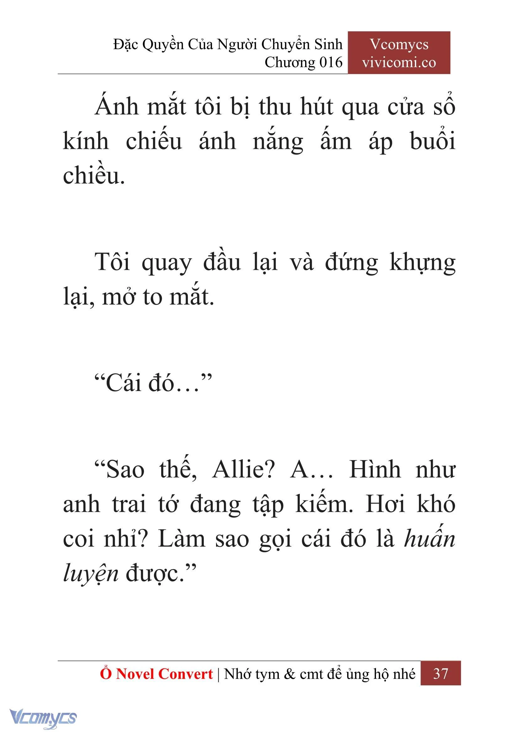 [Novel] Đặc Quyền Của Người Chuyển Sinh Chapter  16 - 39