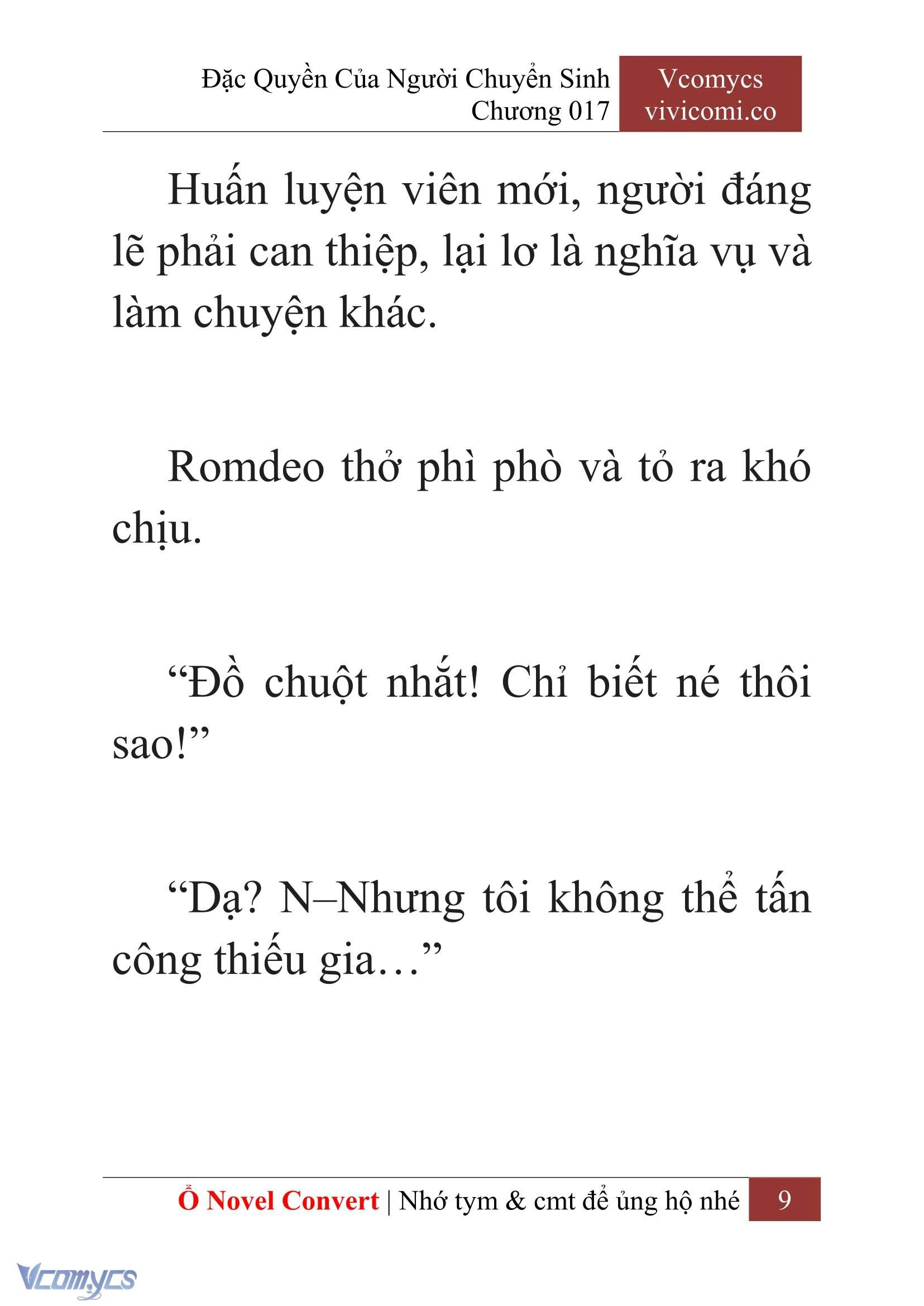 [Novel] Đặc Quyền Của Người Chuyển Sinh Chapter  17 - 11