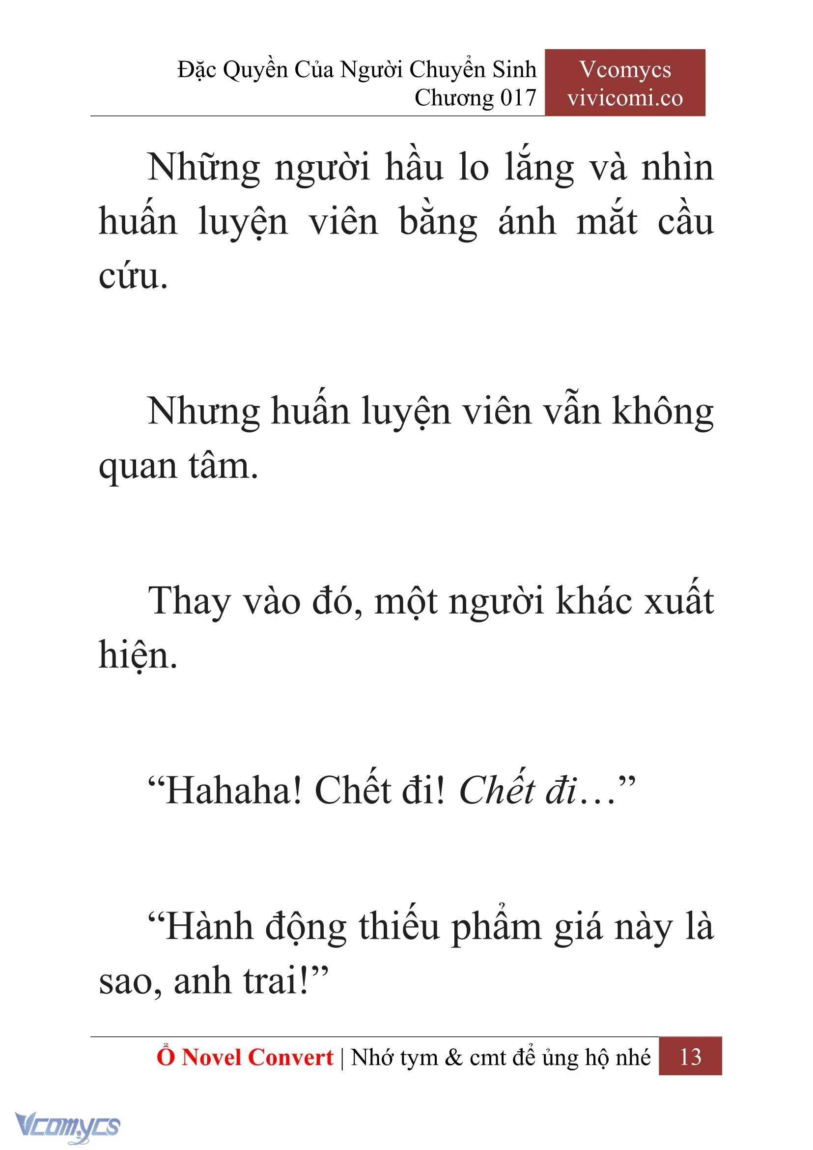 [Novel] Đặc Quyền Của Người Chuyển Sinh Chapter  17 - 15