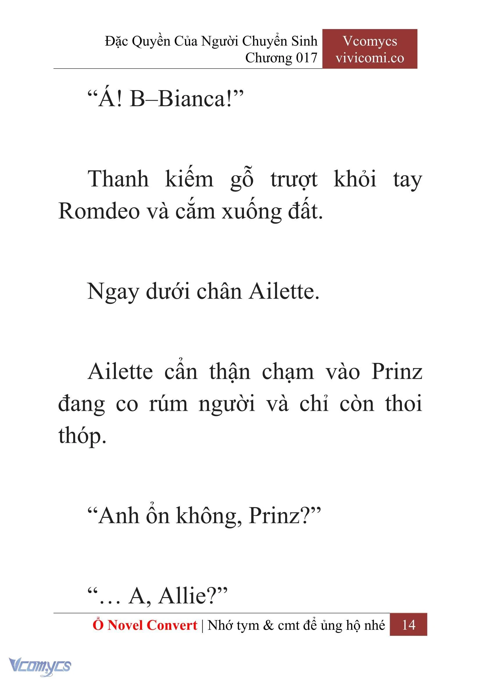 [Novel] Đặc Quyền Của Người Chuyển Sinh Chapter  17 - 16