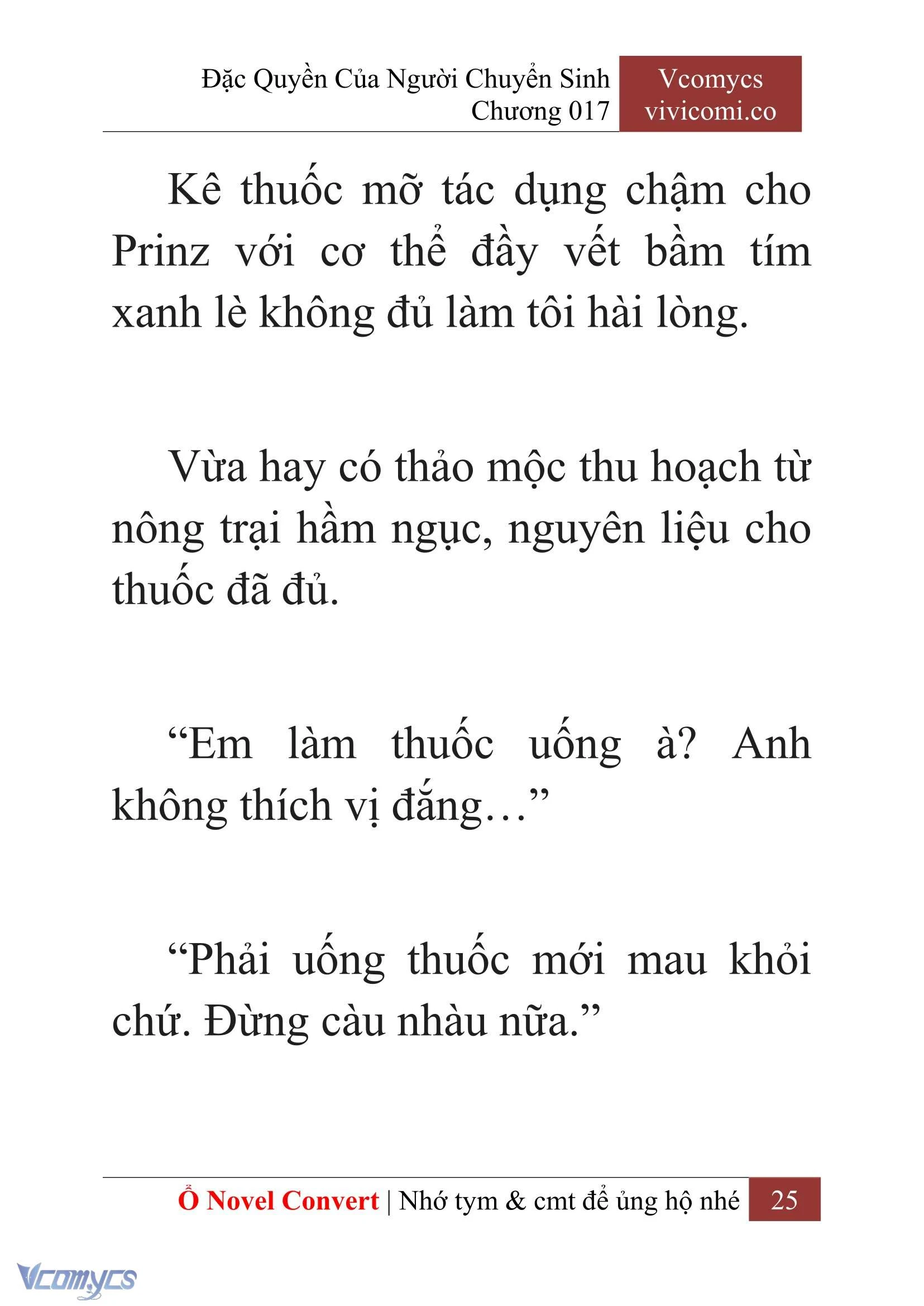 [Novel] Đặc Quyền Của Người Chuyển Sinh Chapter  17 - 27
