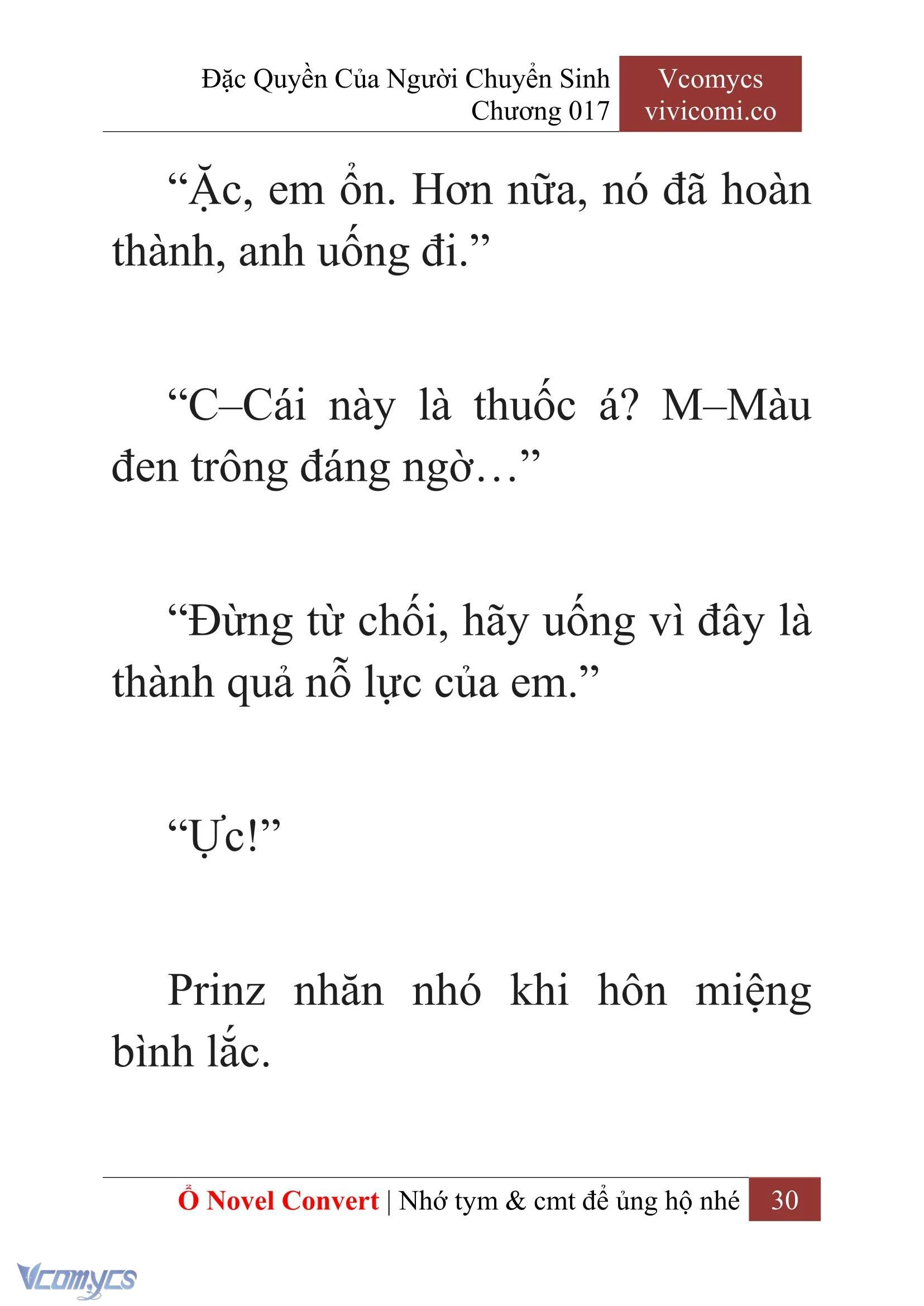 [Novel] Đặc Quyền Của Người Chuyển Sinh Chapter  17 - 32
