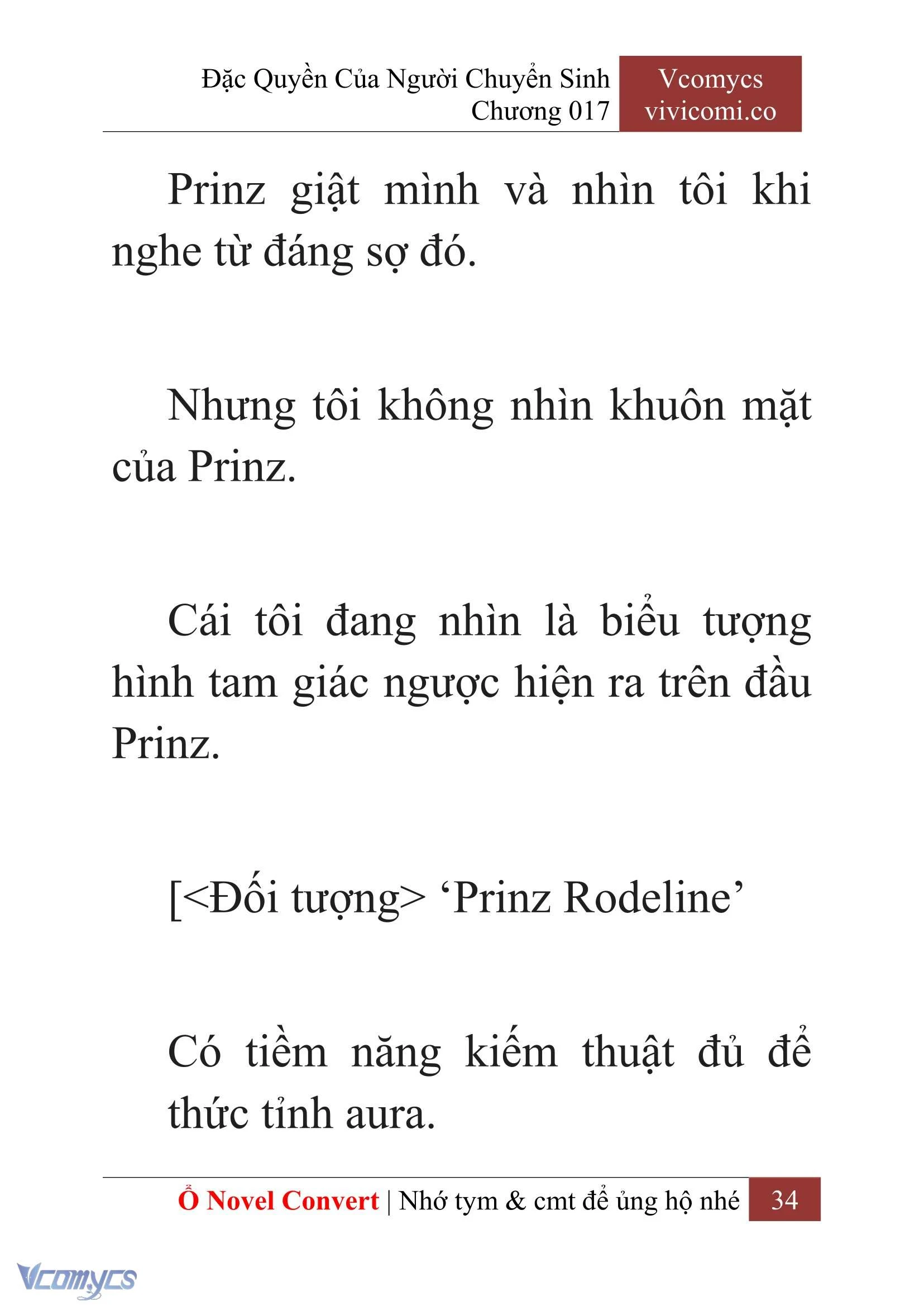 [Novel] Đặc Quyền Của Người Chuyển Sinh Chapter  17 - 36