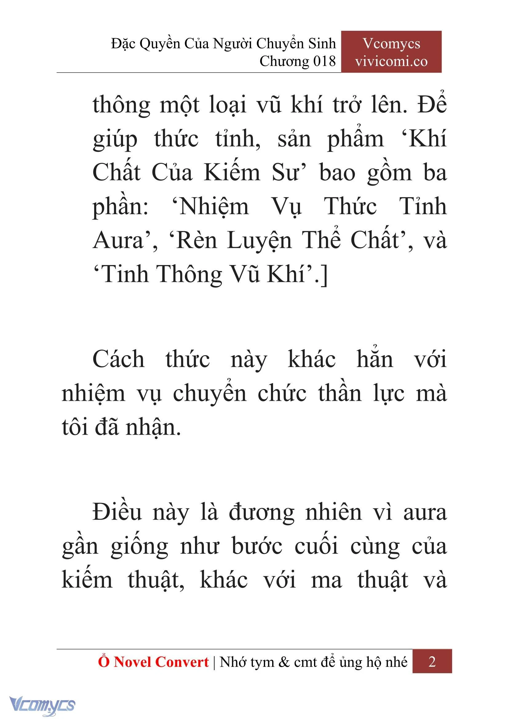 [Novel] Đặc Quyền Của Người Chuyển Sinh Chapter  18 - 4