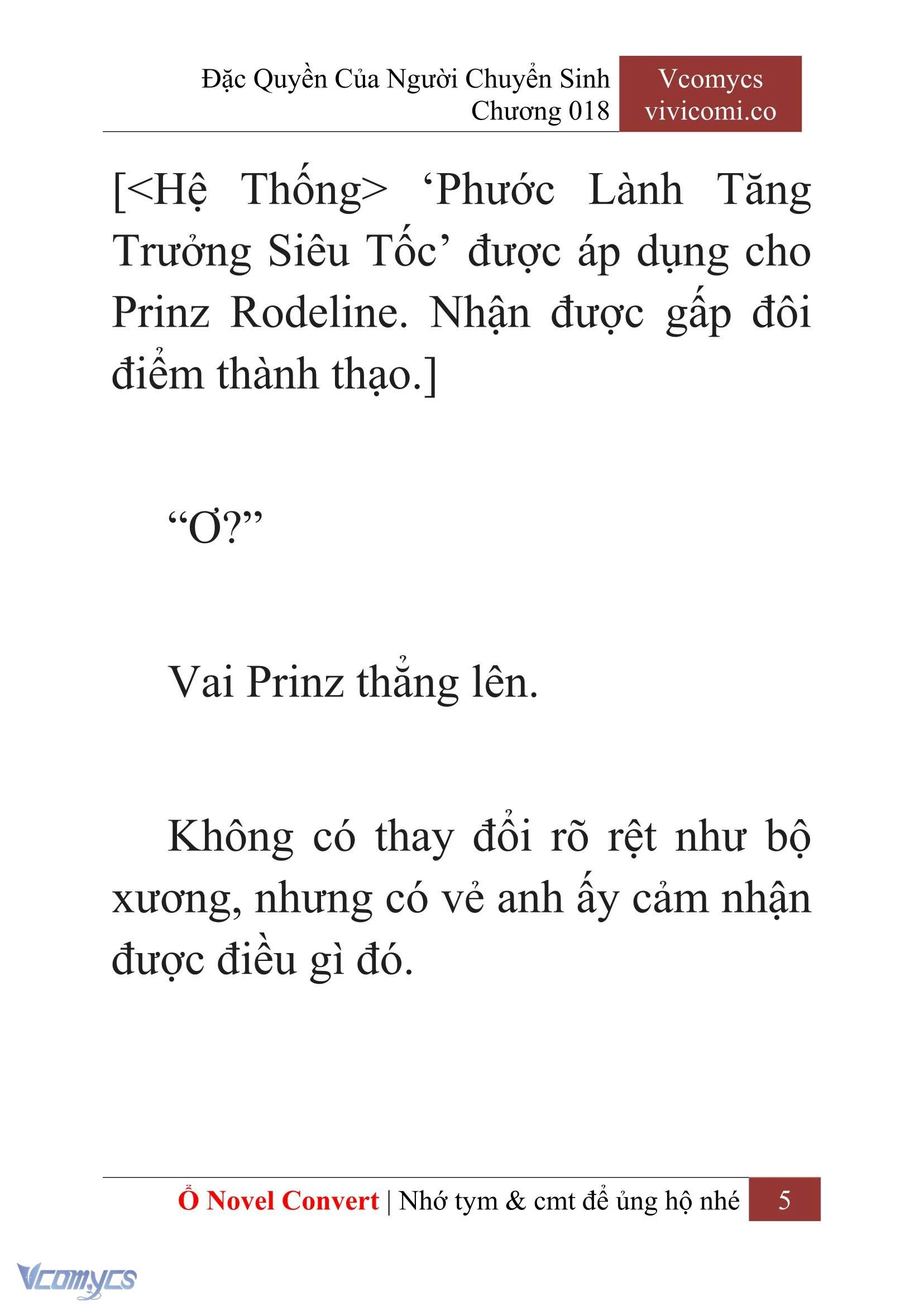 [Novel] Đặc Quyền Của Người Chuyển Sinh Chapter  18 - 7