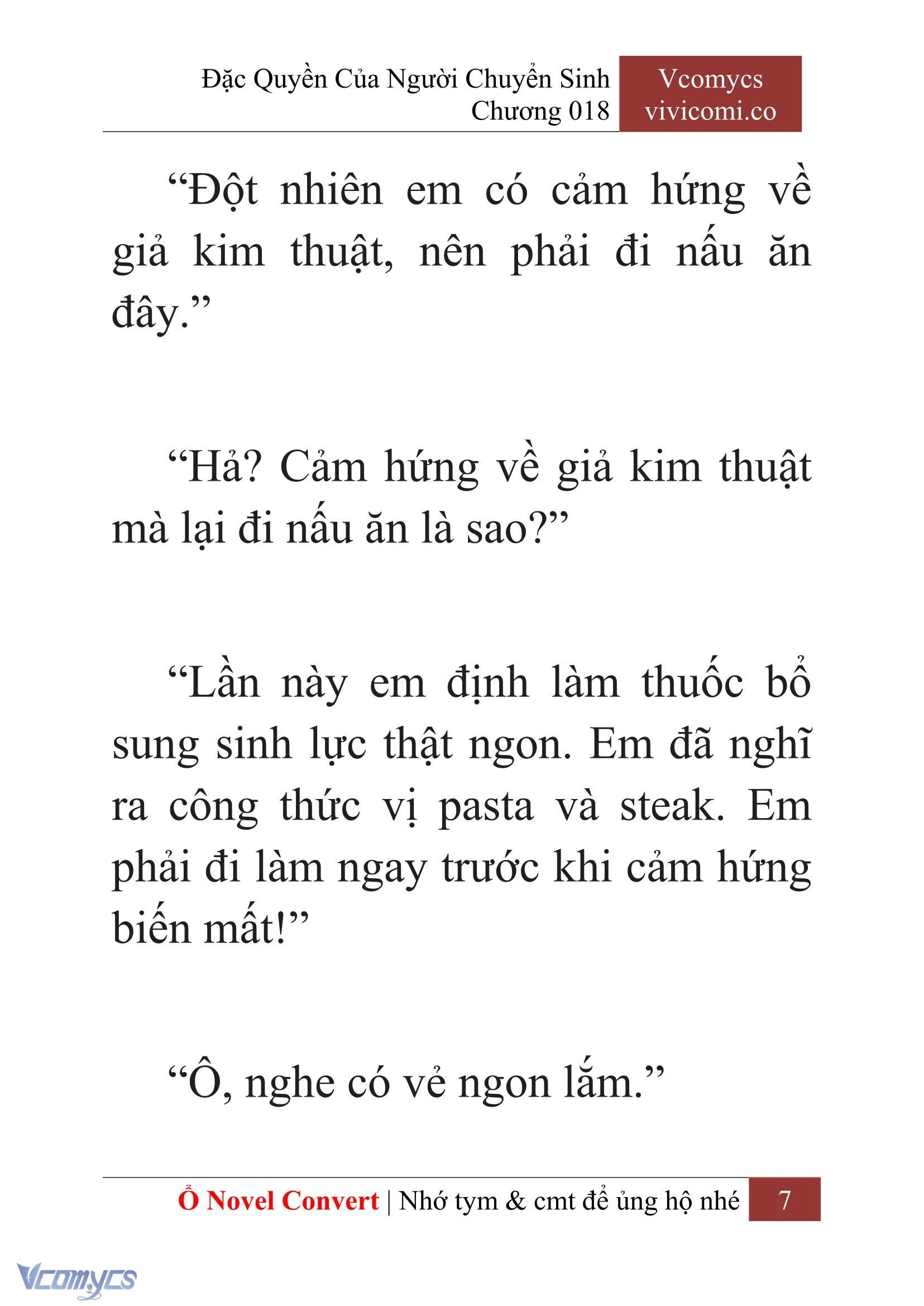 [Novel] Đặc Quyền Của Người Chuyển Sinh Chapter  18 - 9