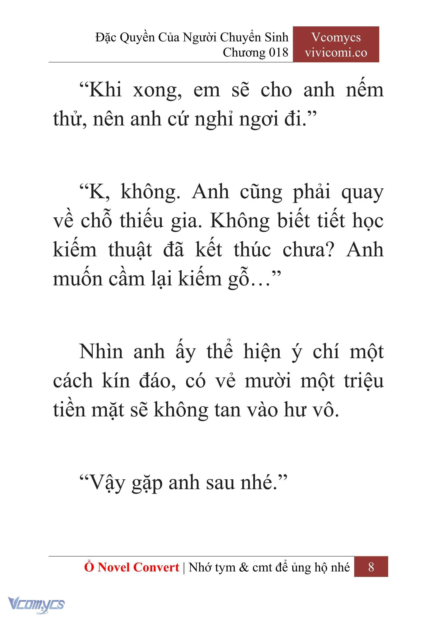 [Novel] Đặc Quyền Của Người Chuyển Sinh Chapter  18 - 10