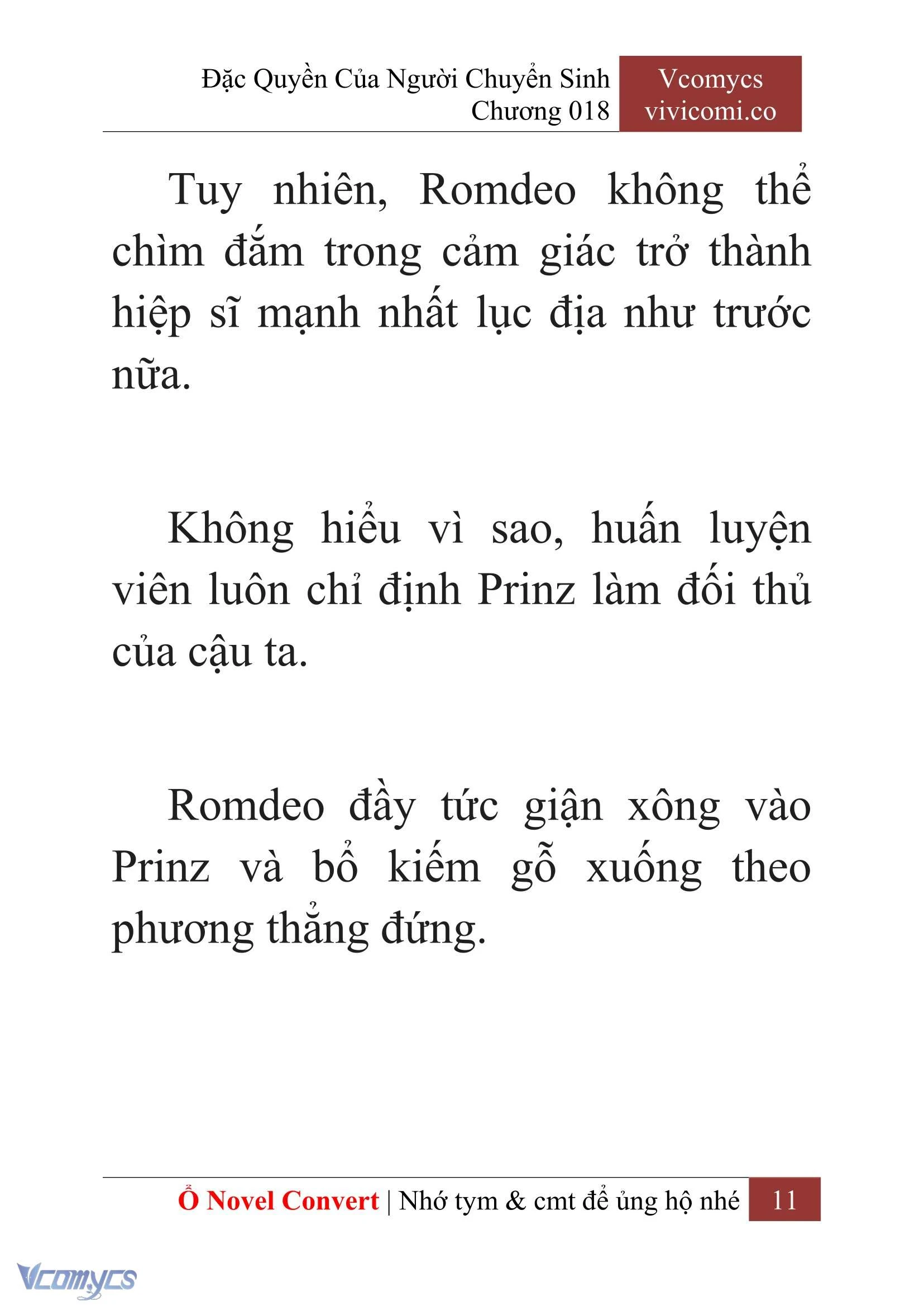 [Novel] Đặc Quyền Của Người Chuyển Sinh Chapter  18 - 13
