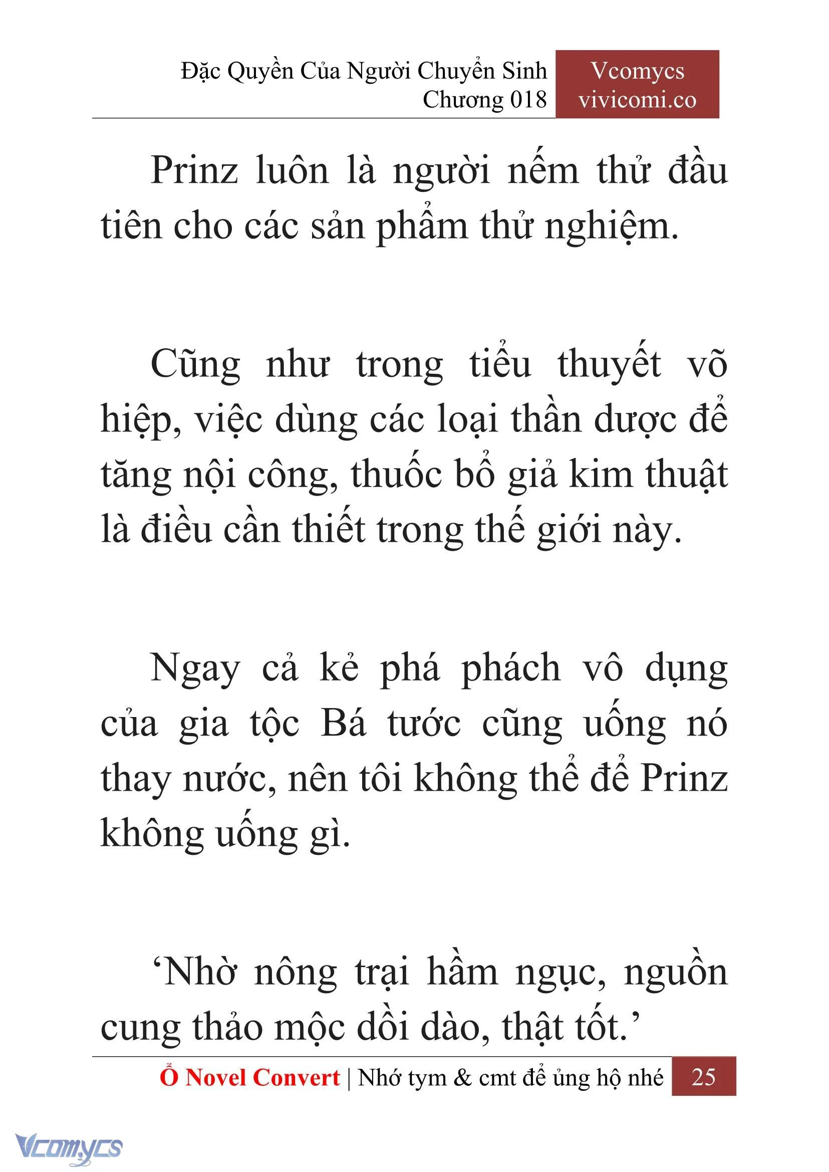 [Novel] Đặc Quyền Của Người Chuyển Sinh Chapter  18 - 27