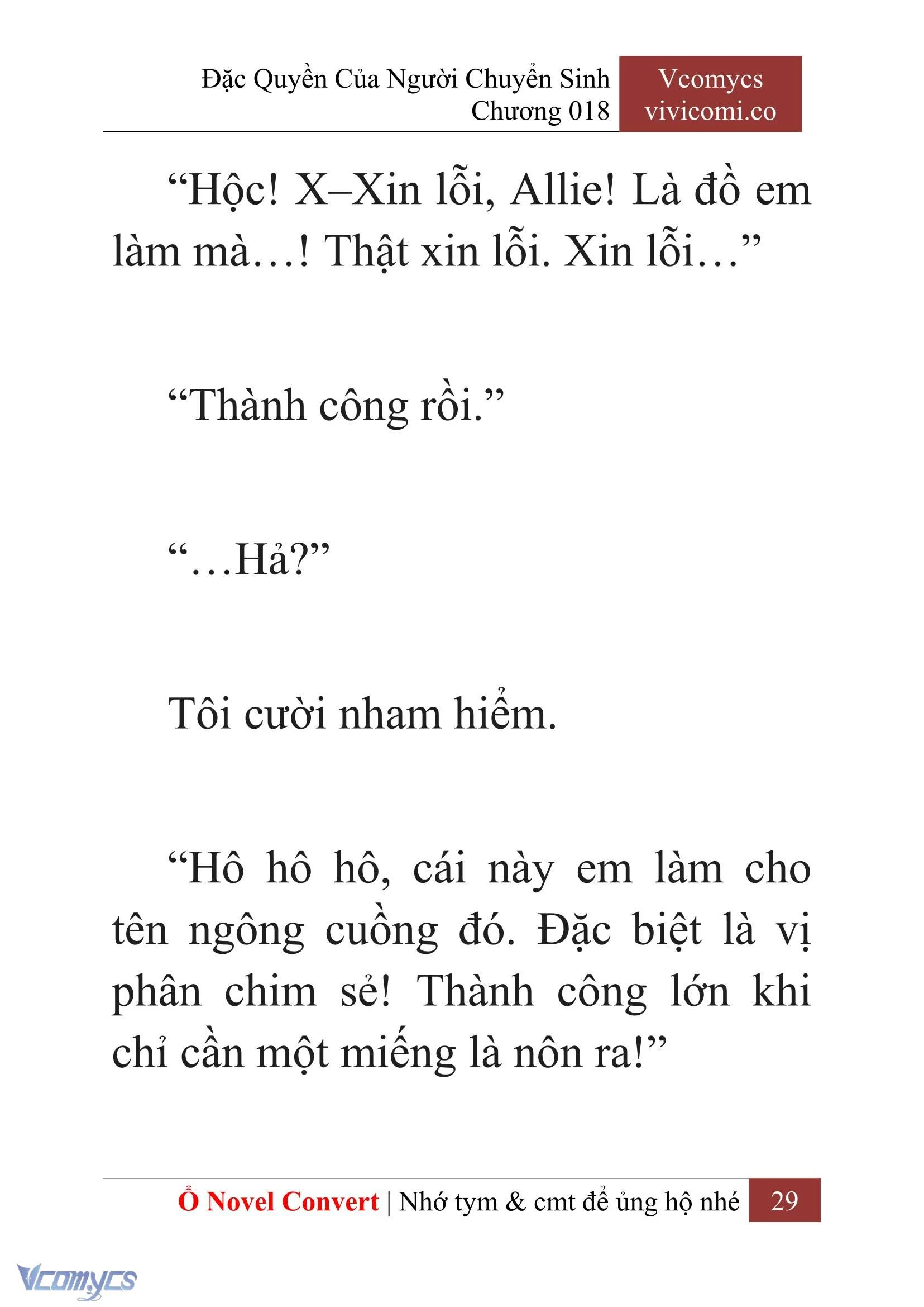 [Novel] Đặc Quyền Của Người Chuyển Sinh Chapter  18 - 31