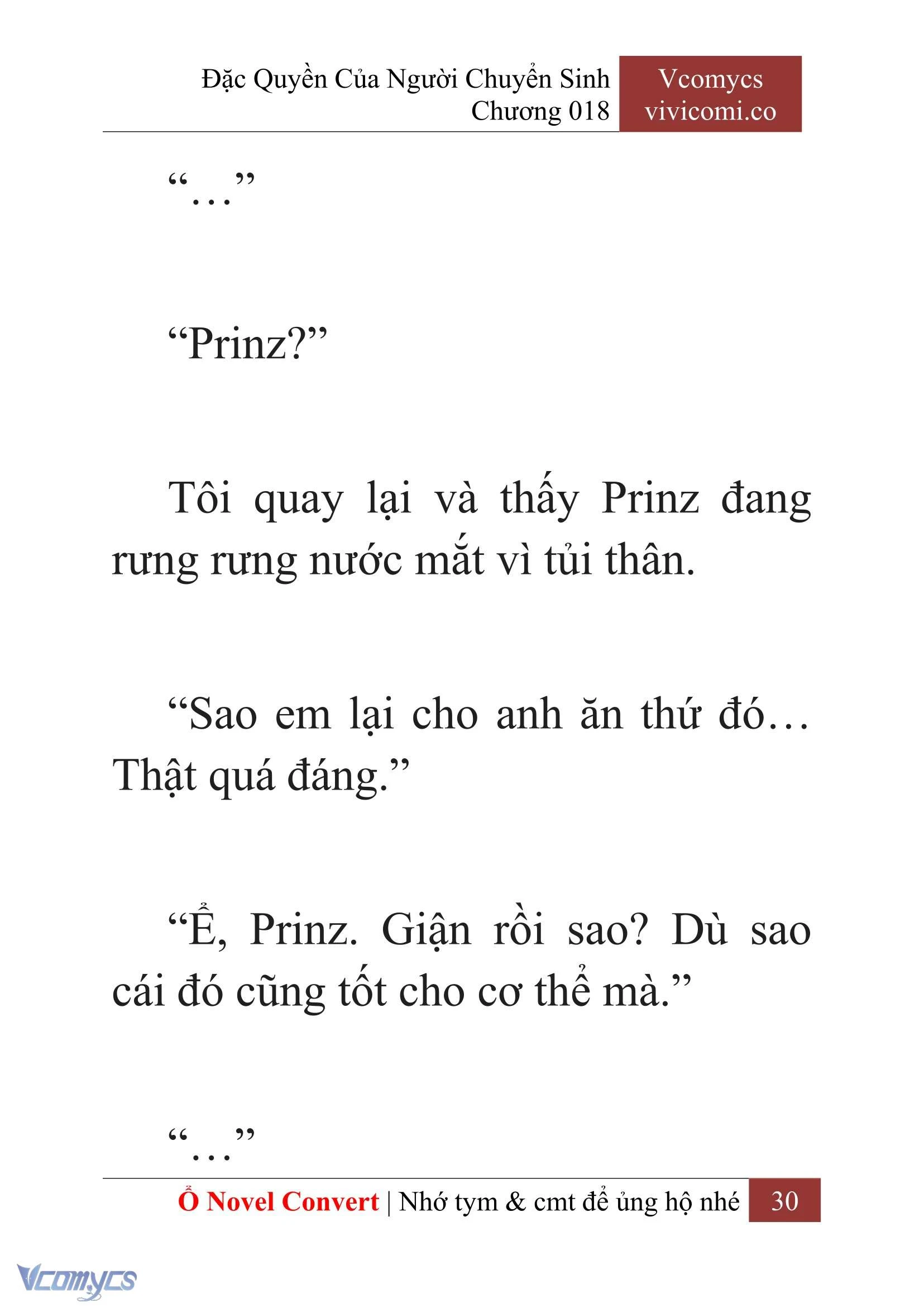 [Novel] Đặc Quyền Của Người Chuyển Sinh Chapter  18 - 32