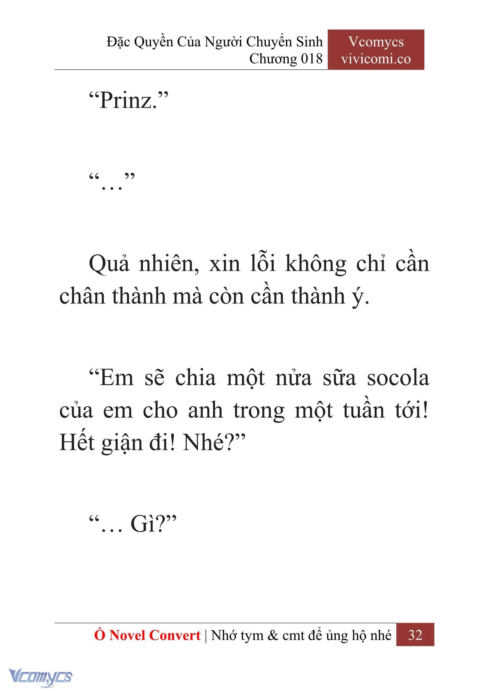 [Novel] Đặc Quyền Của Người Chuyển Sinh Chapter  18 - 34