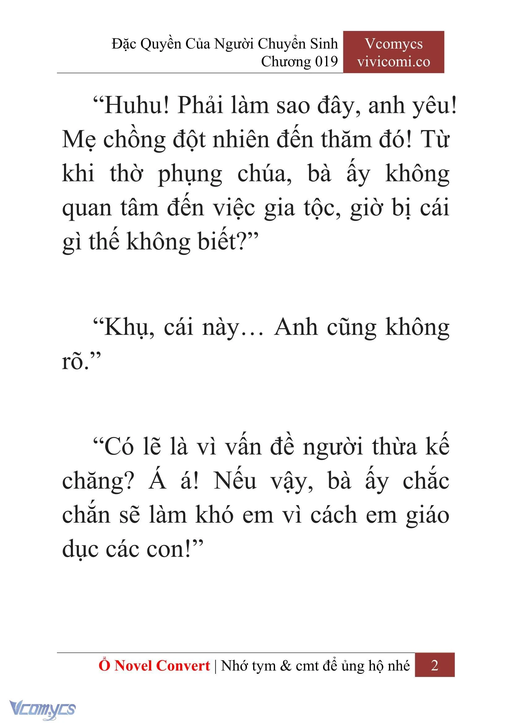 [Novel] Đặc Quyền Của Người Chuyển Sinh Chapter  19 - 4