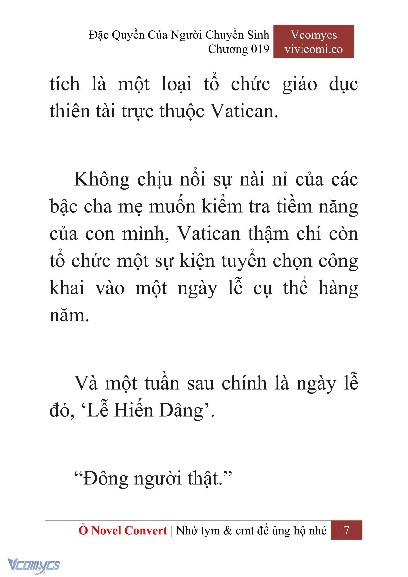 [Novel] Đặc Quyền Của Người Chuyển Sinh Chapter  19 - 9