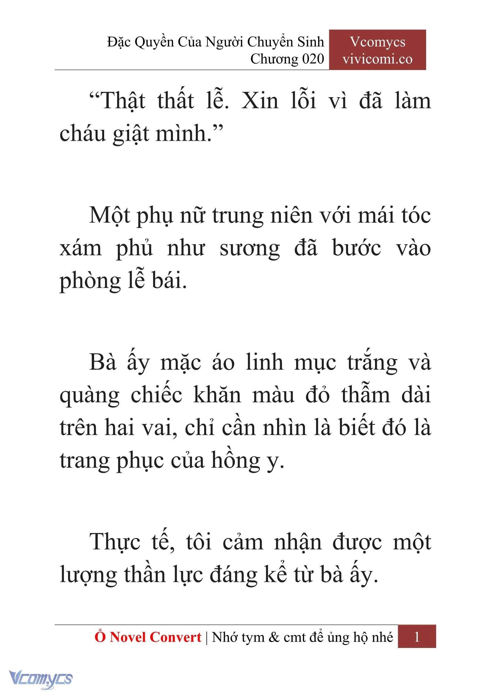 [Novel] Đặc Quyền Của Người Chuyển Sinh Chapter  20 - 3