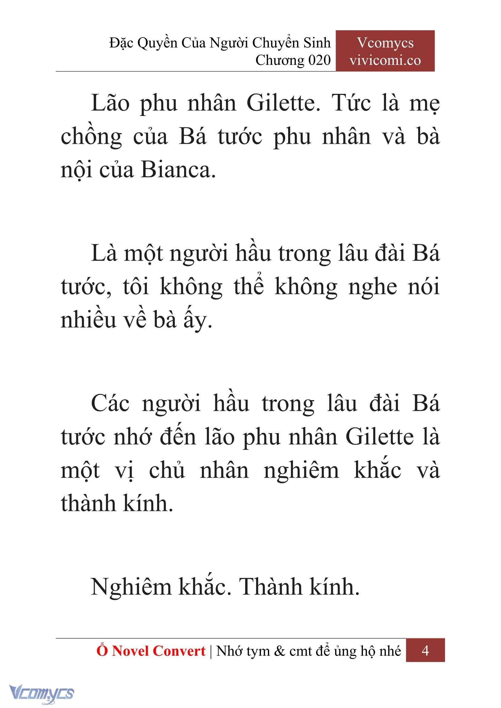 [Novel] Đặc Quyền Của Người Chuyển Sinh Chapter  20 - 6