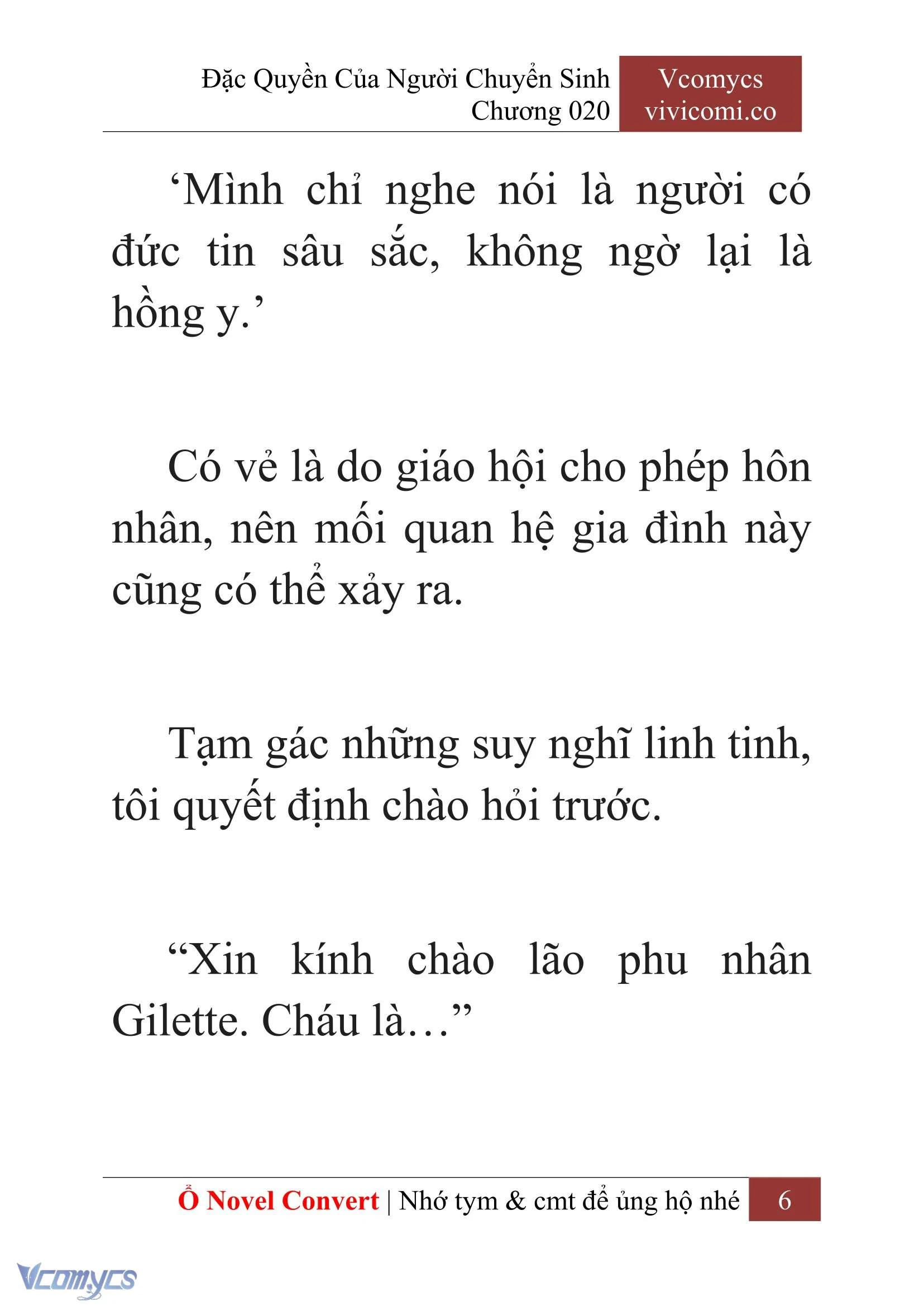 [Novel] Đặc Quyền Của Người Chuyển Sinh Chapter  20 - 8