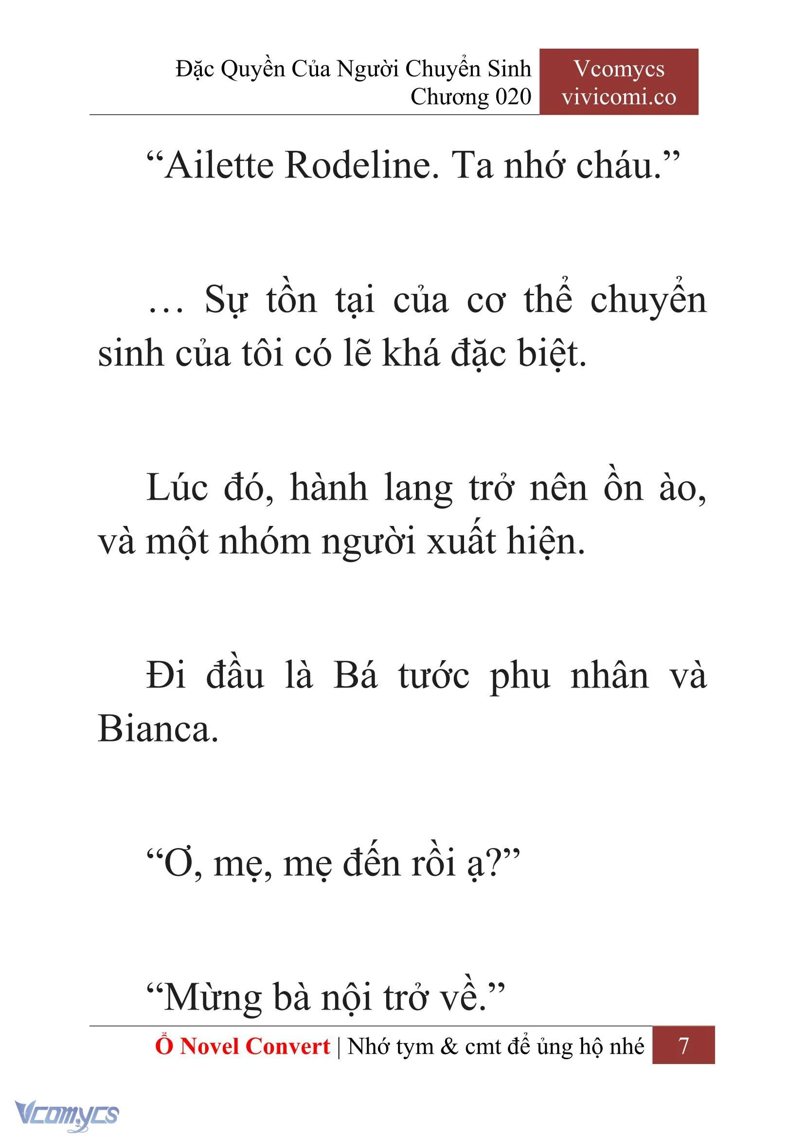 [Novel] Đặc Quyền Của Người Chuyển Sinh Chapter  20 - 9