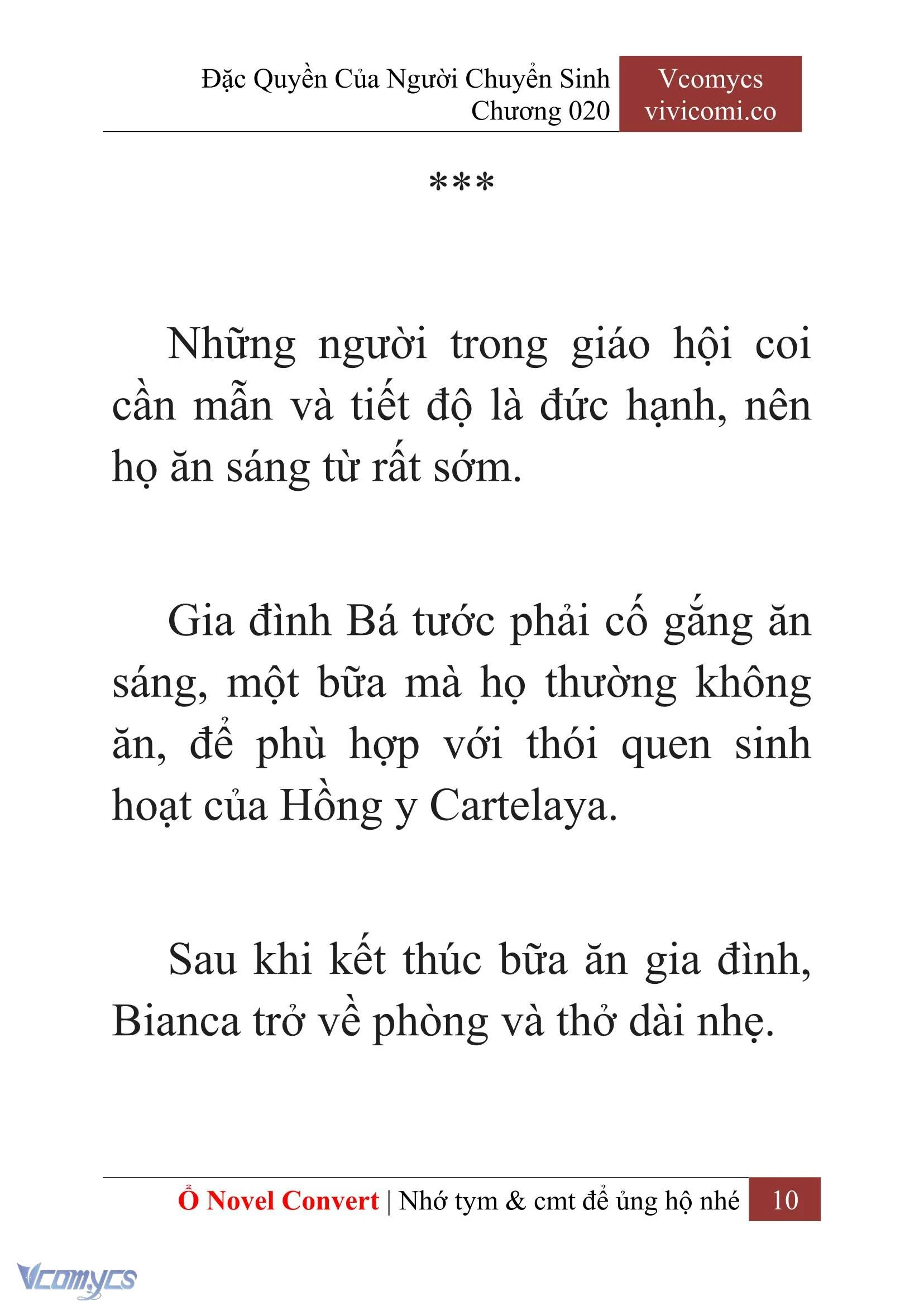 [Novel] Đặc Quyền Của Người Chuyển Sinh Chapter  20 - 12