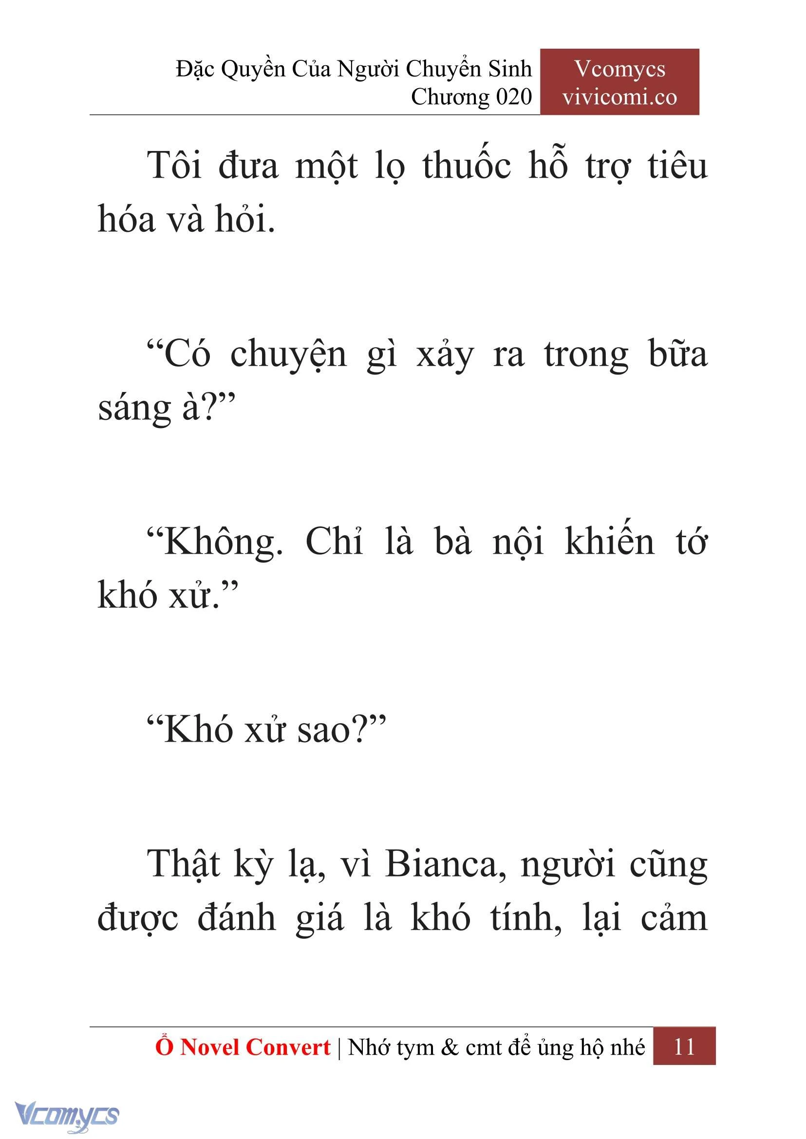 [Novel] Đặc Quyền Của Người Chuyển Sinh Chapter  20 - 13