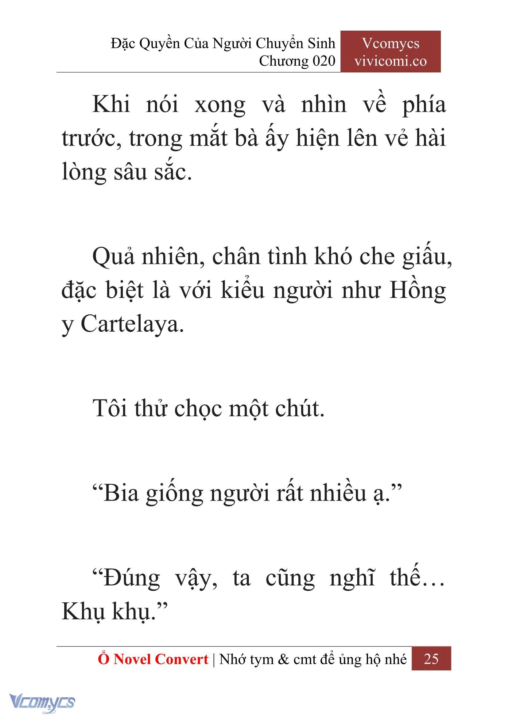 [Novel] Đặc Quyền Của Người Chuyển Sinh Chapter  20 - 27