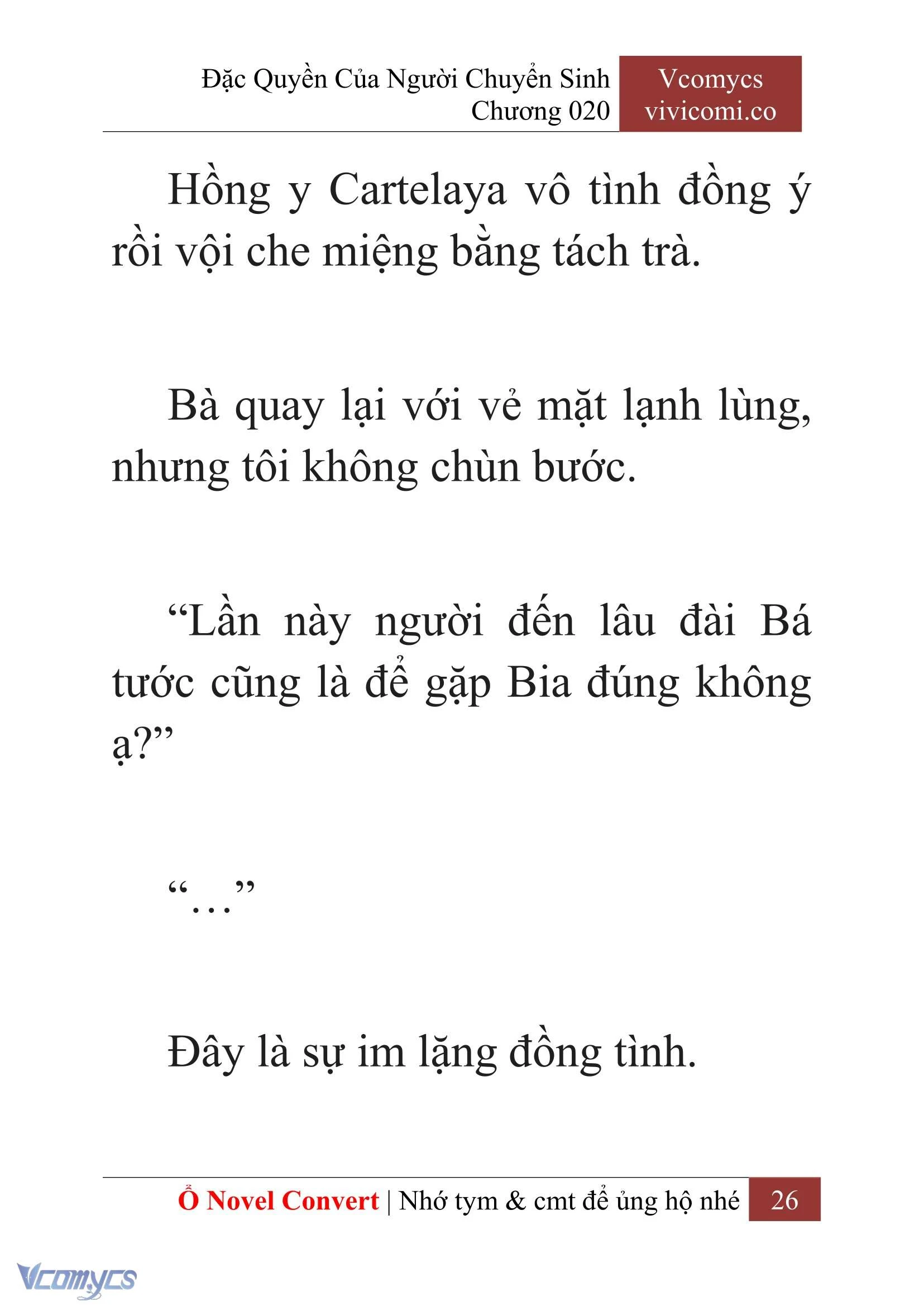 [Novel] Đặc Quyền Của Người Chuyển Sinh Chapter  20 - 28