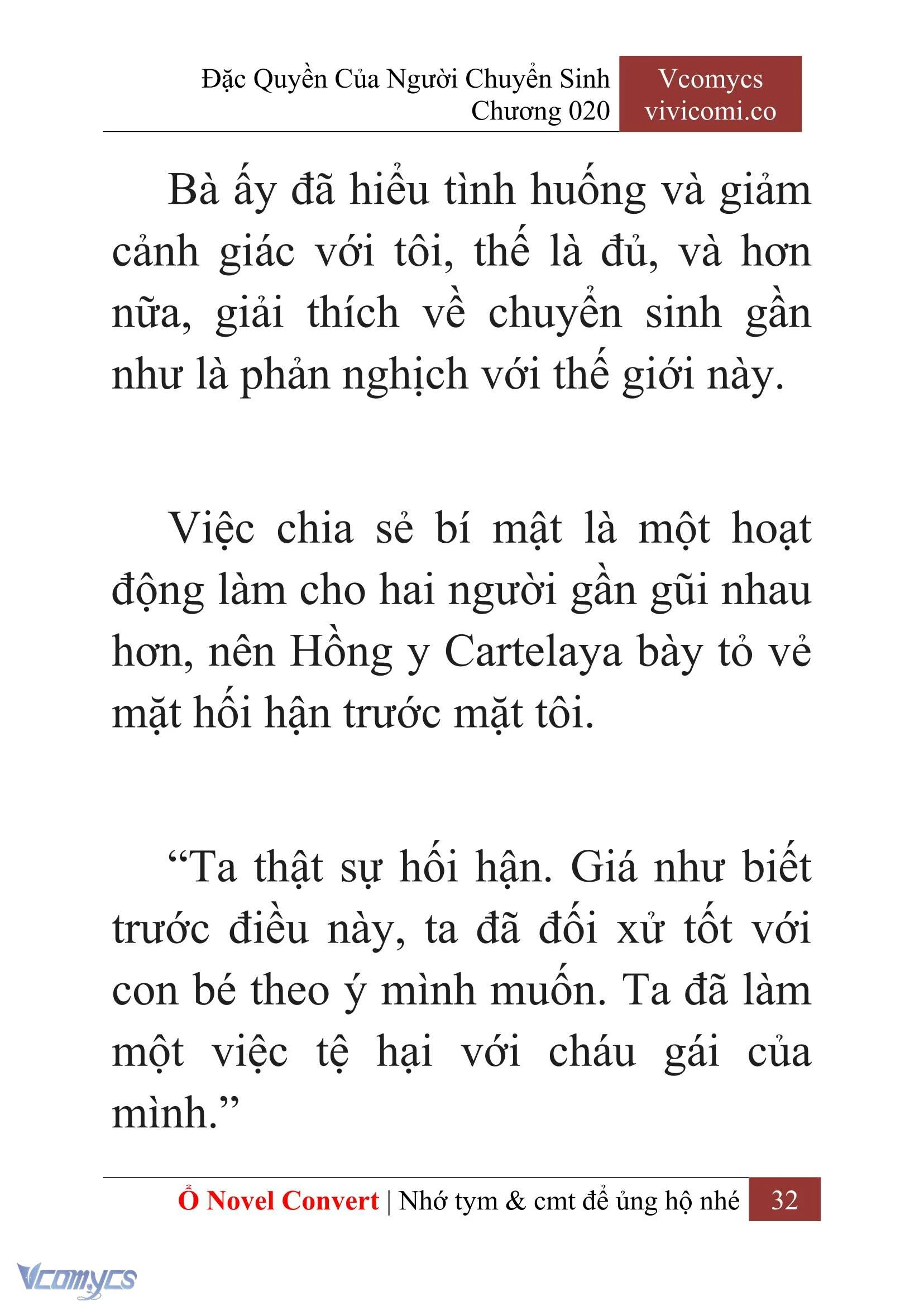[Novel] Đặc Quyền Của Người Chuyển Sinh Chapter  20 - 34