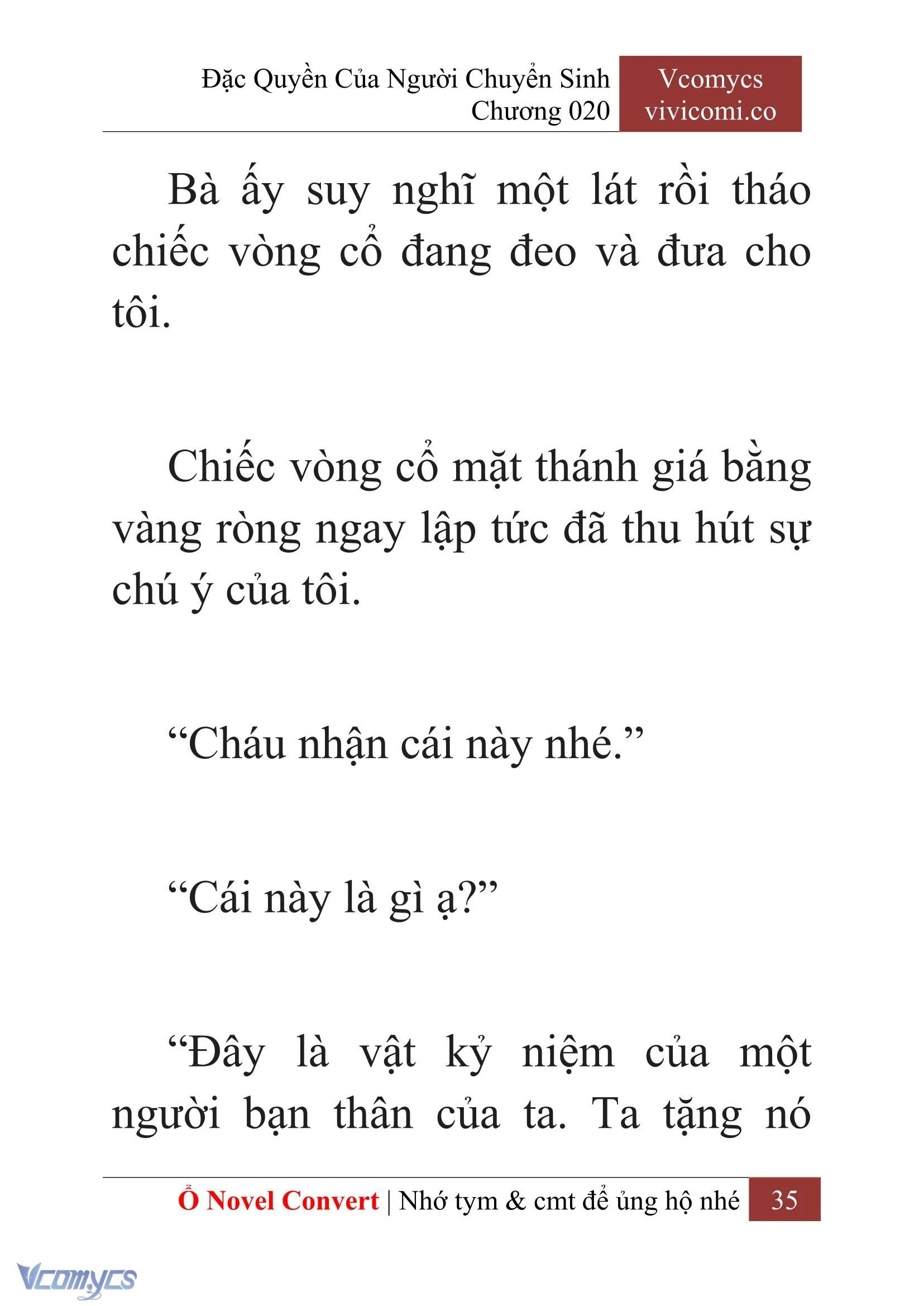 [Novel] Đặc Quyền Của Người Chuyển Sinh Chapter  20 - 37