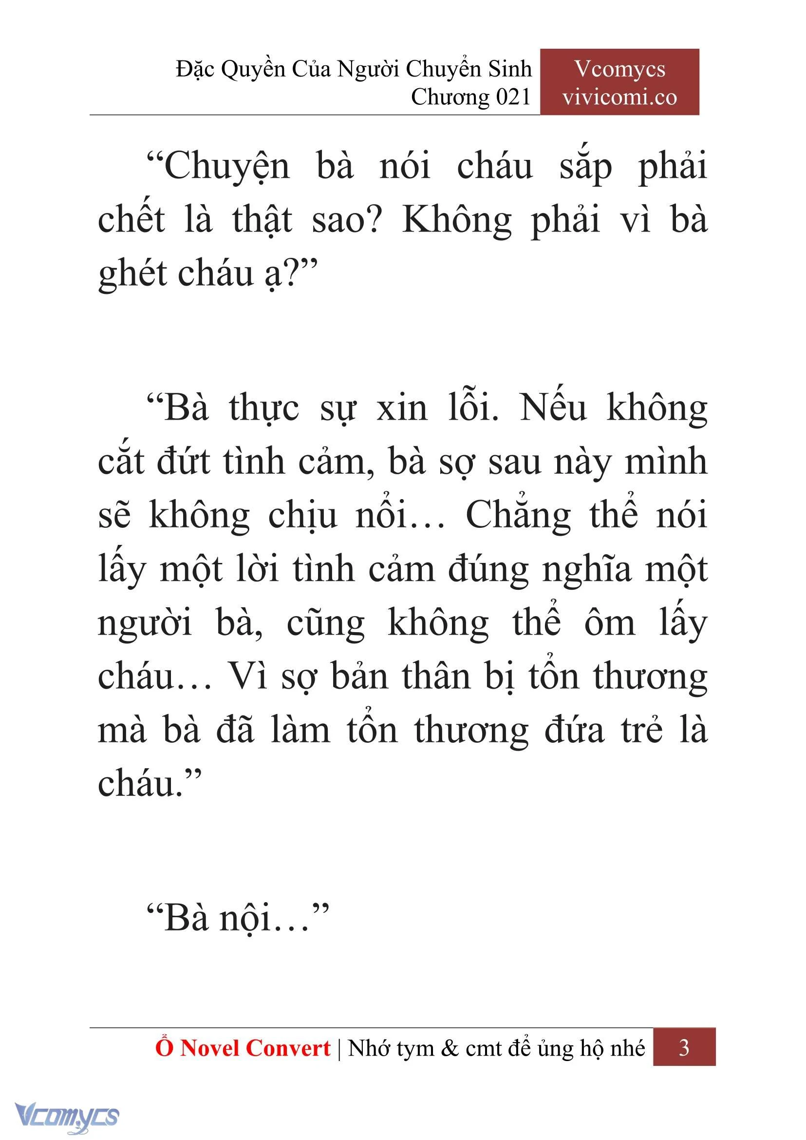 [Novel] Đặc Quyền Của Người Chuyển Sinh Chapter  21 - 5