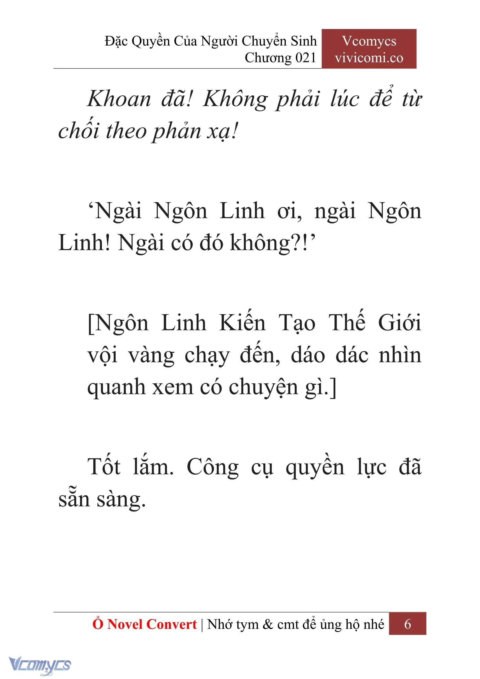 [Novel] Đặc Quyền Của Người Chuyển Sinh Chapter  21 - 8