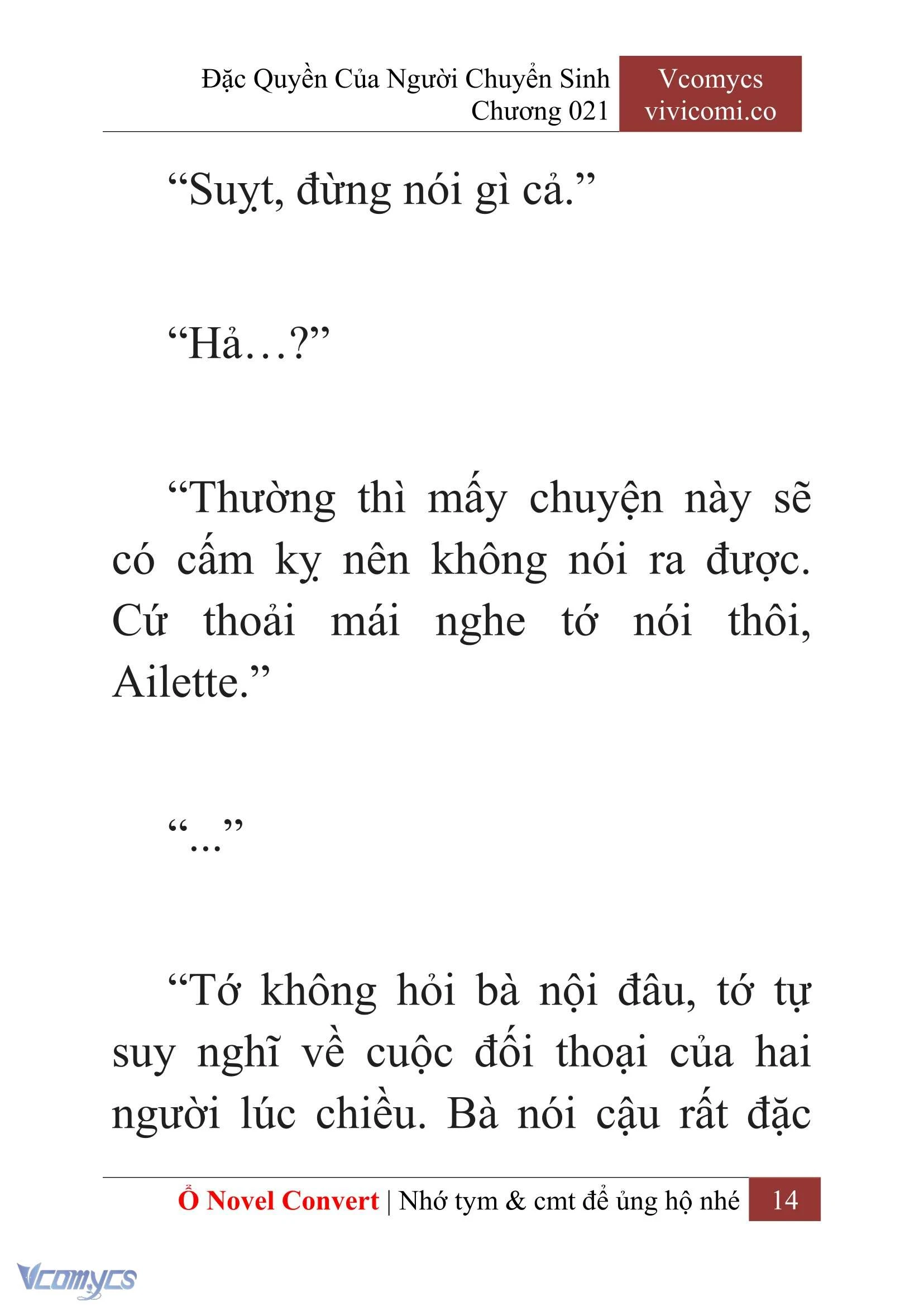 [Novel] Đặc Quyền Của Người Chuyển Sinh Chapter  21 - 16