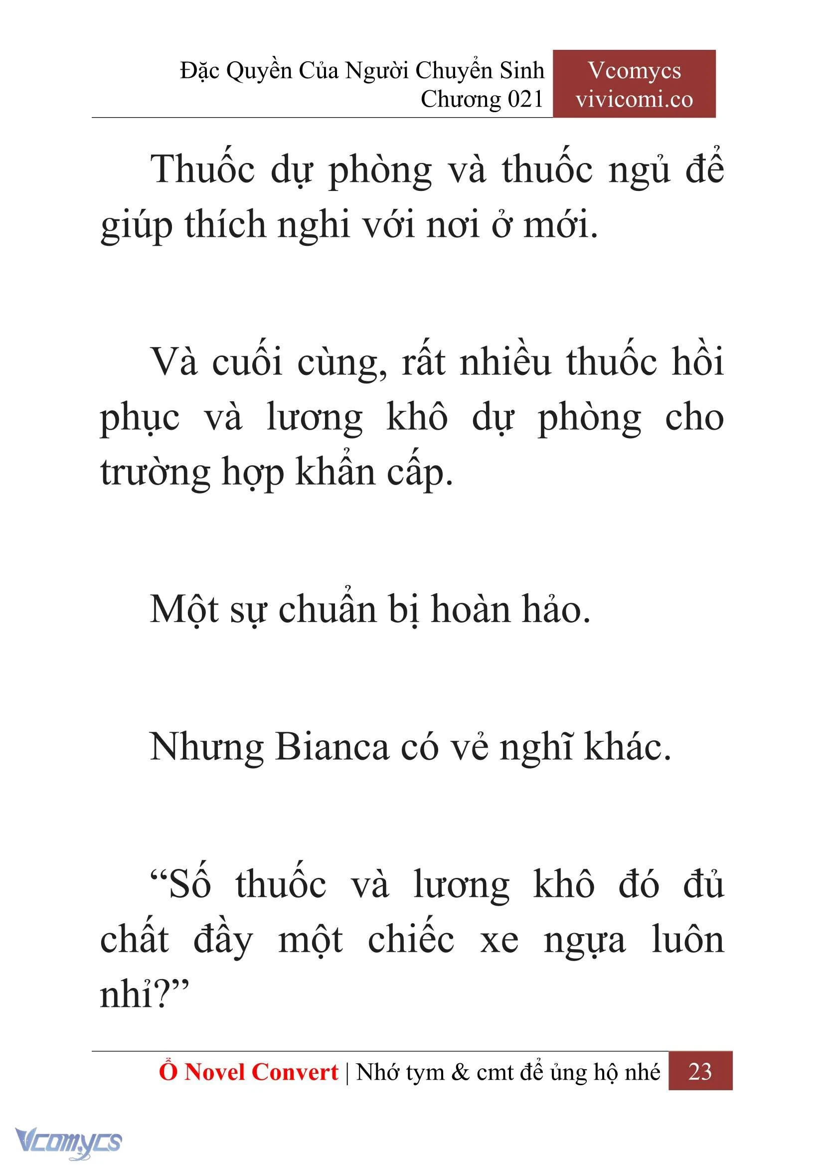 [Novel] Đặc Quyền Của Người Chuyển Sinh Chapter  21 - 25