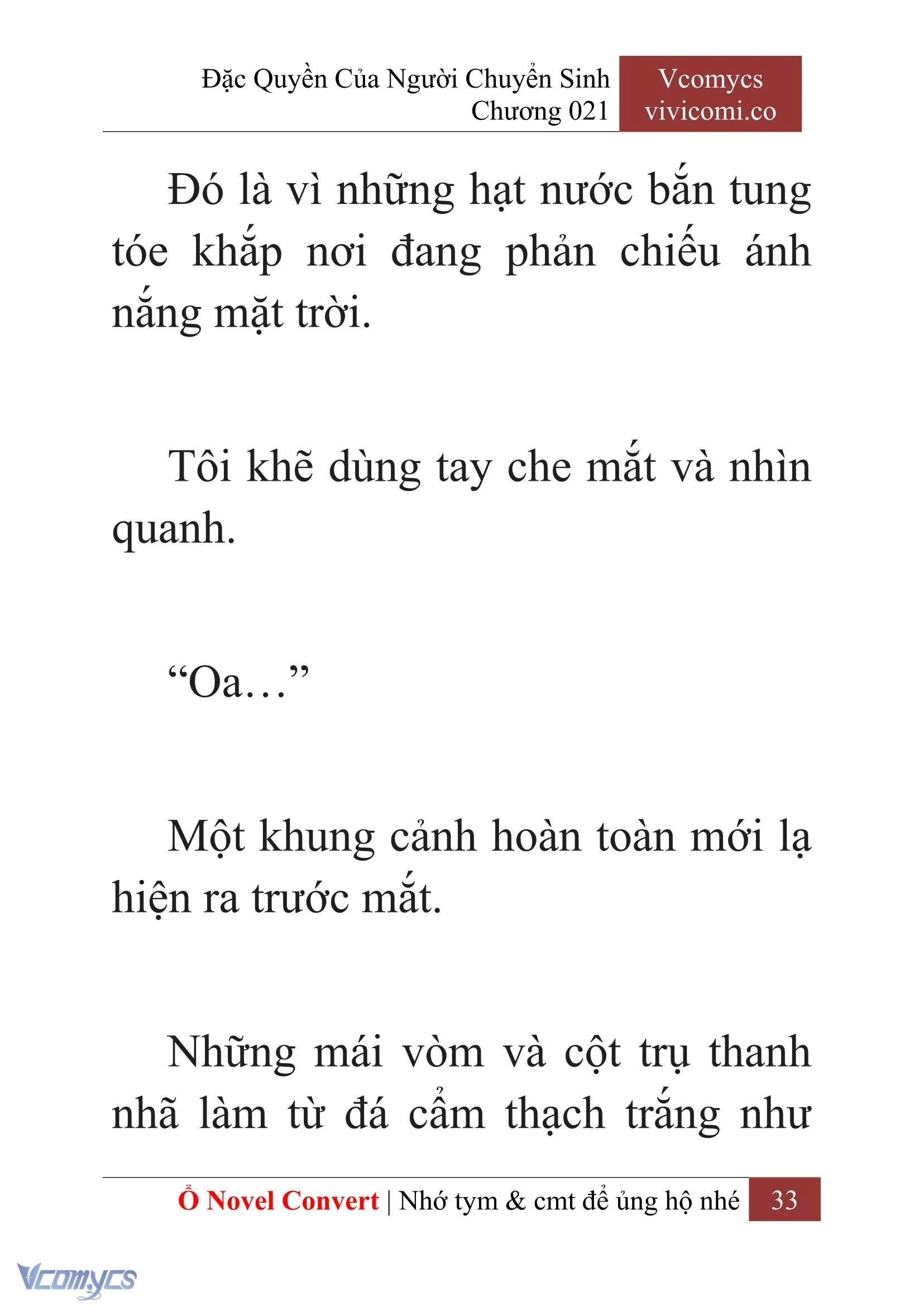 [Novel] Đặc Quyền Của Người Chuyển Sinh Chapter  21 - 35