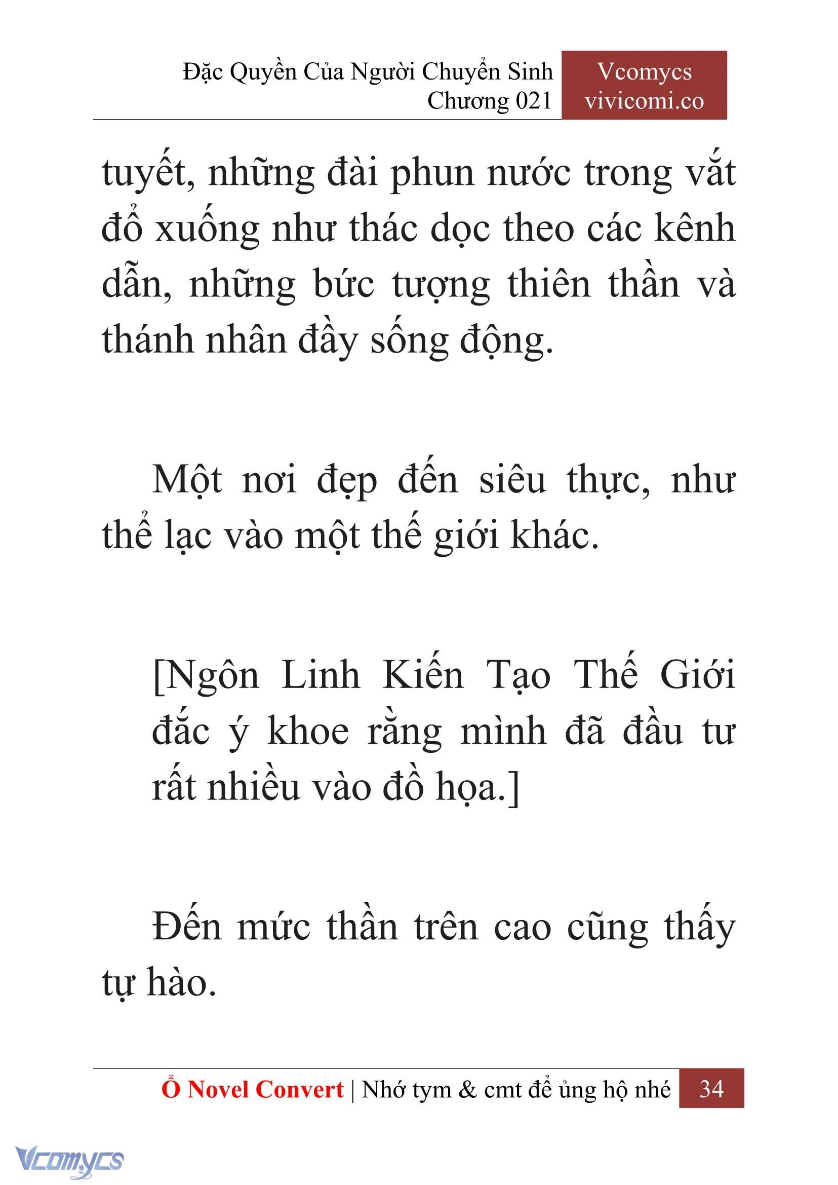 [Novel] Đặc Quyền Của Người Chuyển Sinh Chapter  21 - 36
