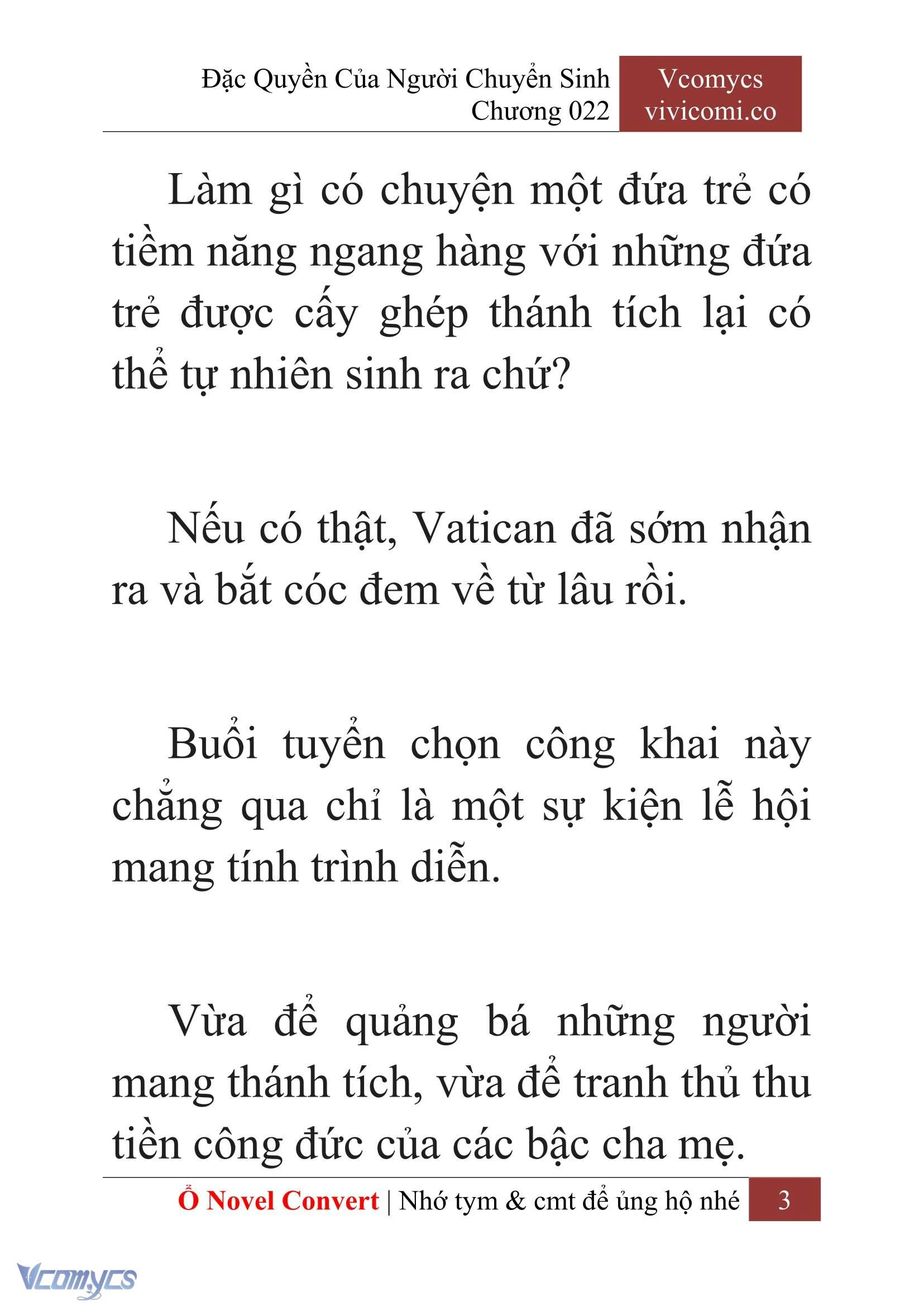 [Novel] Đặc Quyền Của Người Chuyển Sinh Chapter  22 - 5
