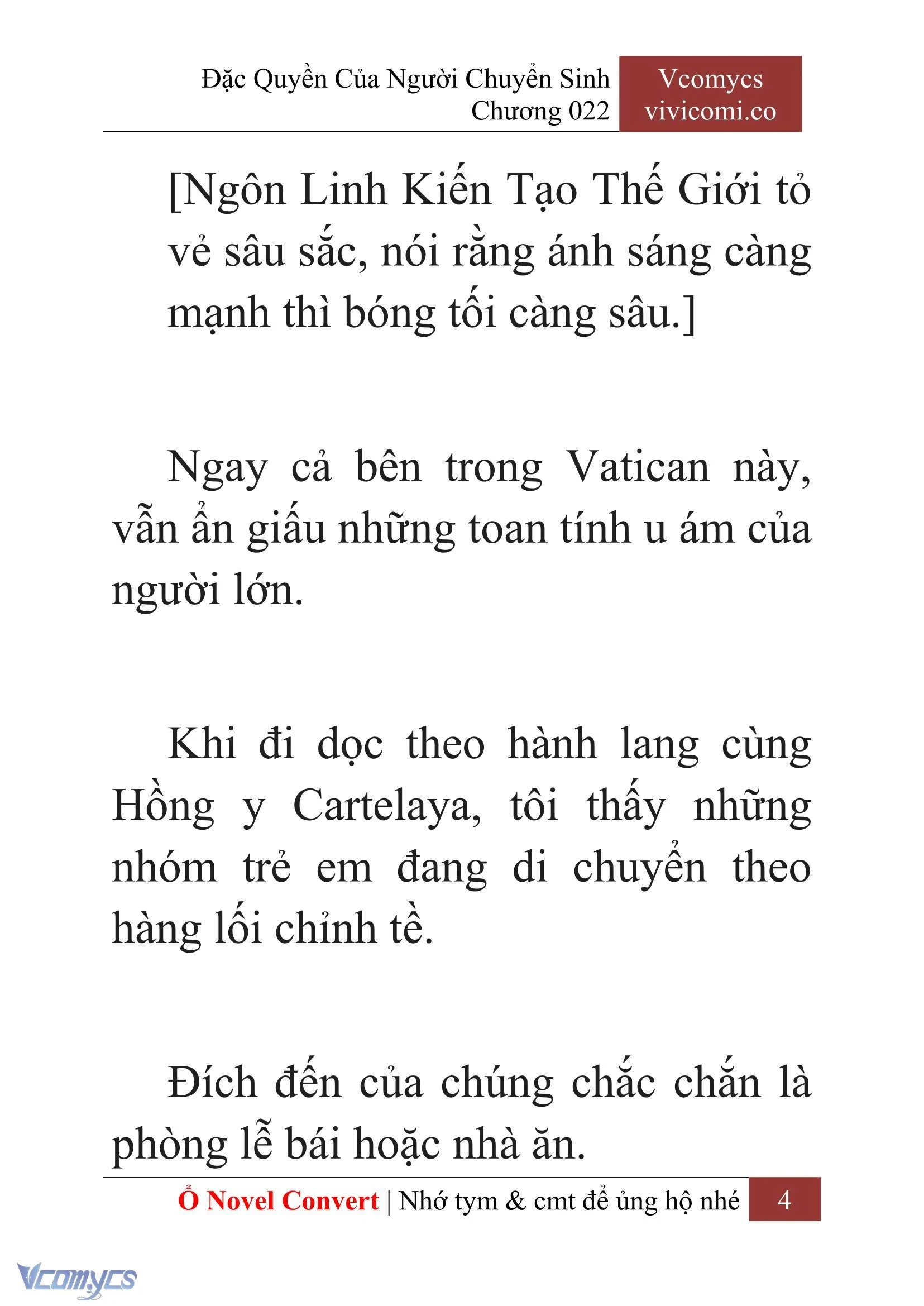 [Novel] Đặc Quyền Của Người Chuyển Sinh Chapter  22 - 6
