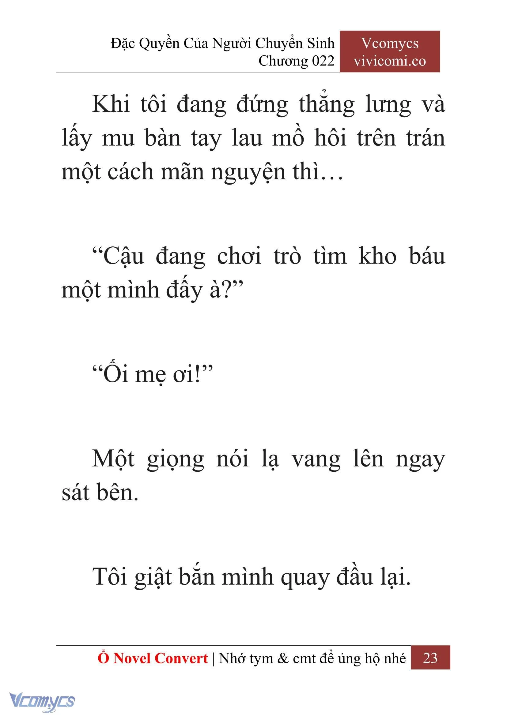 [Novel] Đặc Quyền Của Người Chuyển Sinh Chapter  22 - 25
