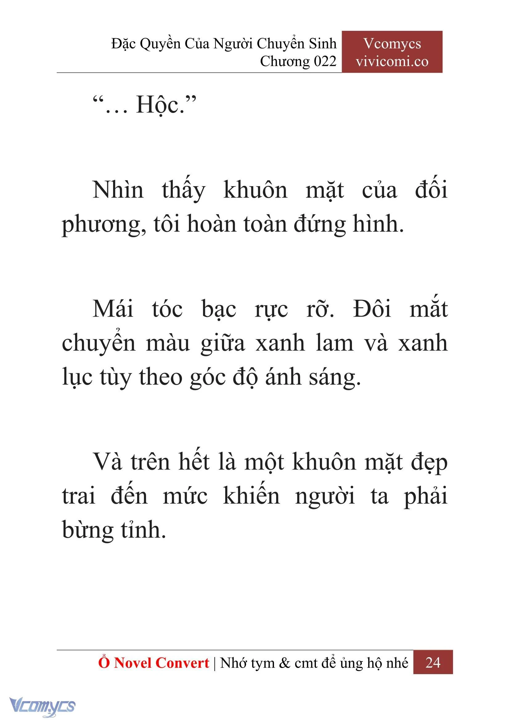 [Novel] Đặc Quyền Của Người Chuyển Sinh Chapter  22 - 26