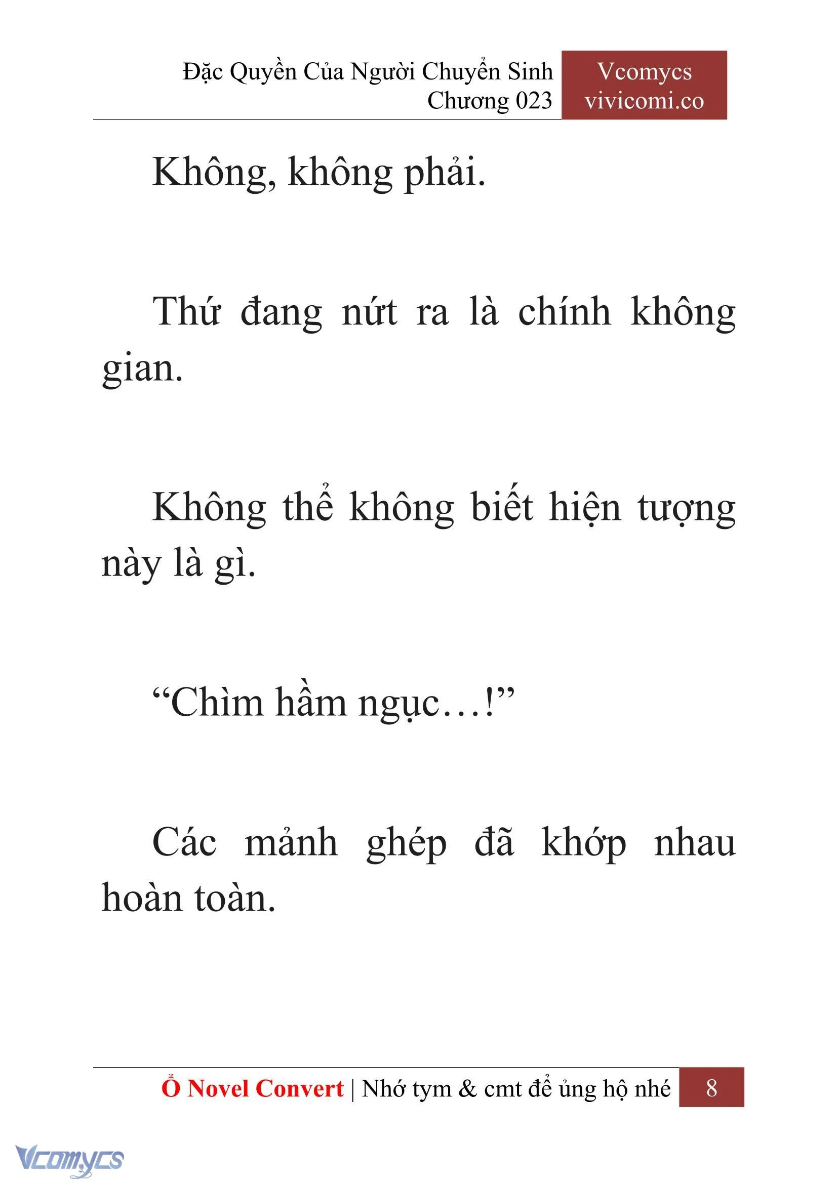 [Novel] Đặc Quyền Của Người Chuyển Sinh Chapter  23 - 10