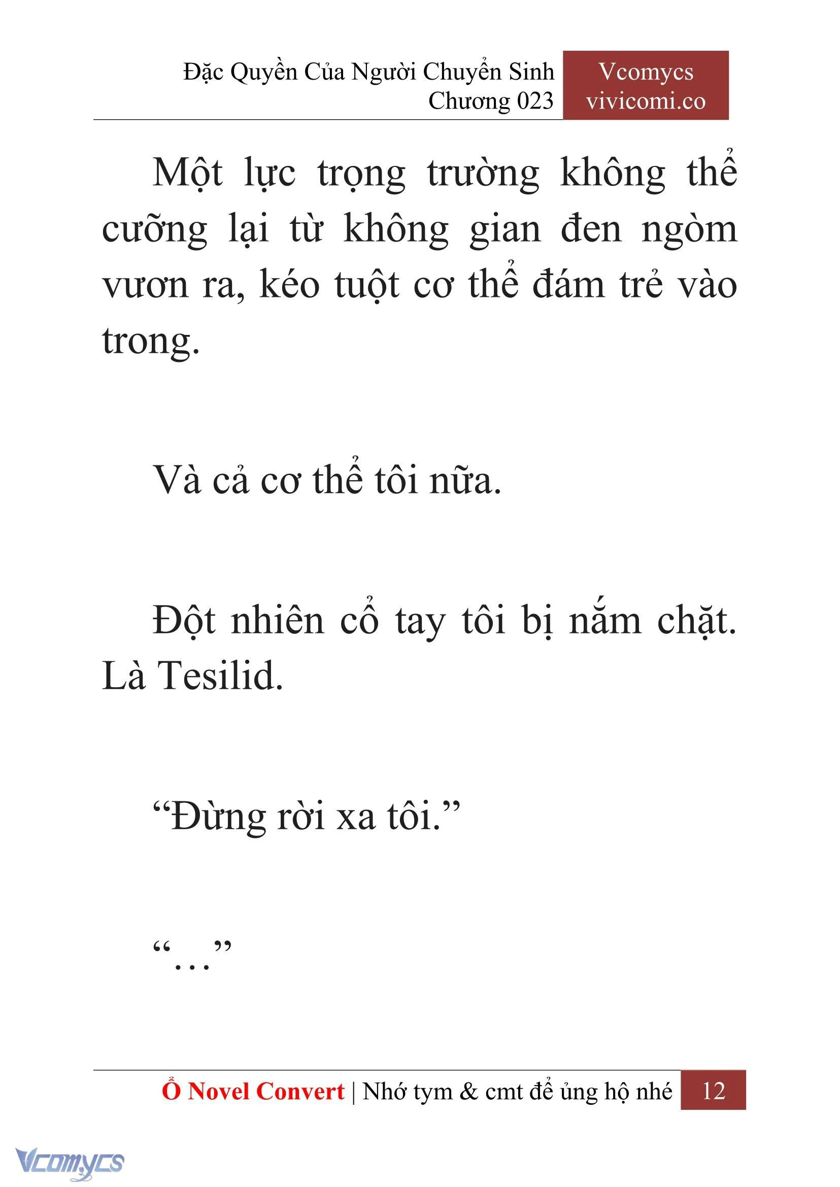 [Novel] Đặc Quyền Của Người Chuyển Sinh Chapter  23 - 14
