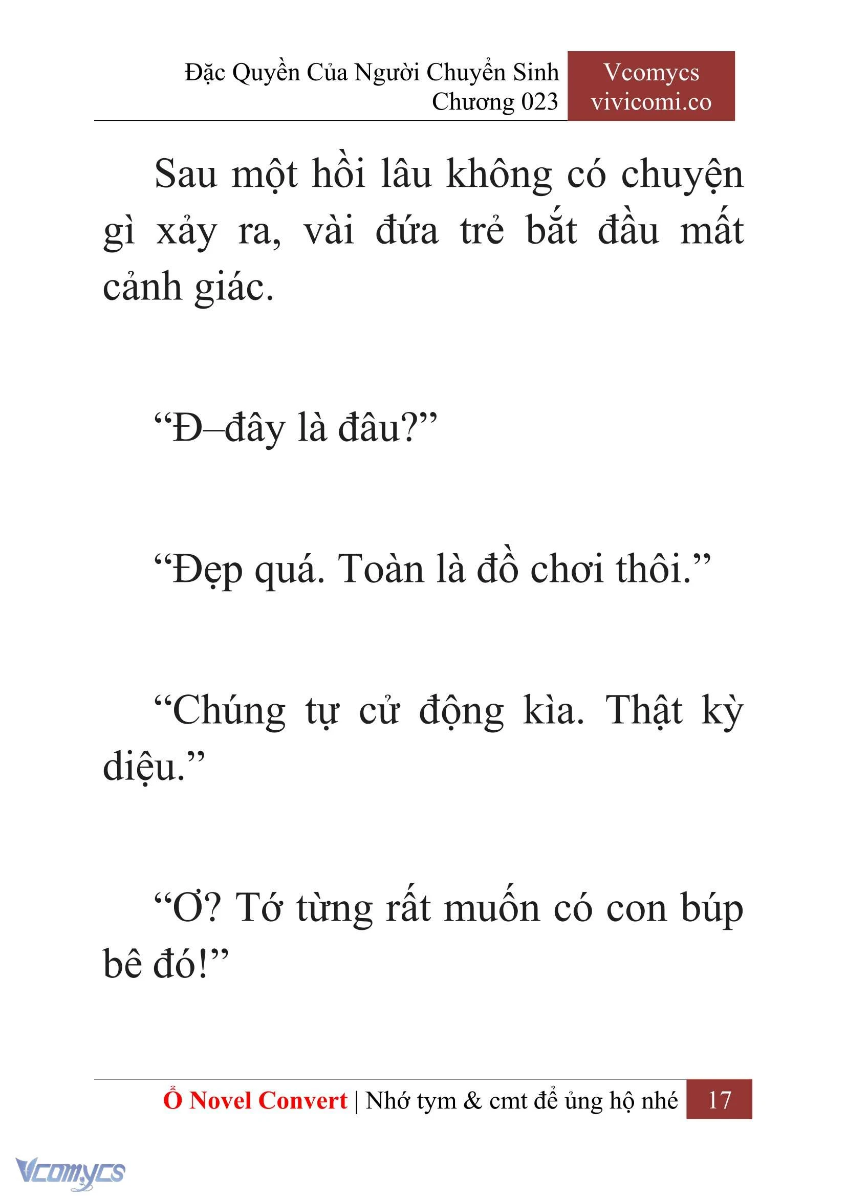 [Novel] Đặc Quyền Của Người Chuyển Sinh Chapter  23 - 19