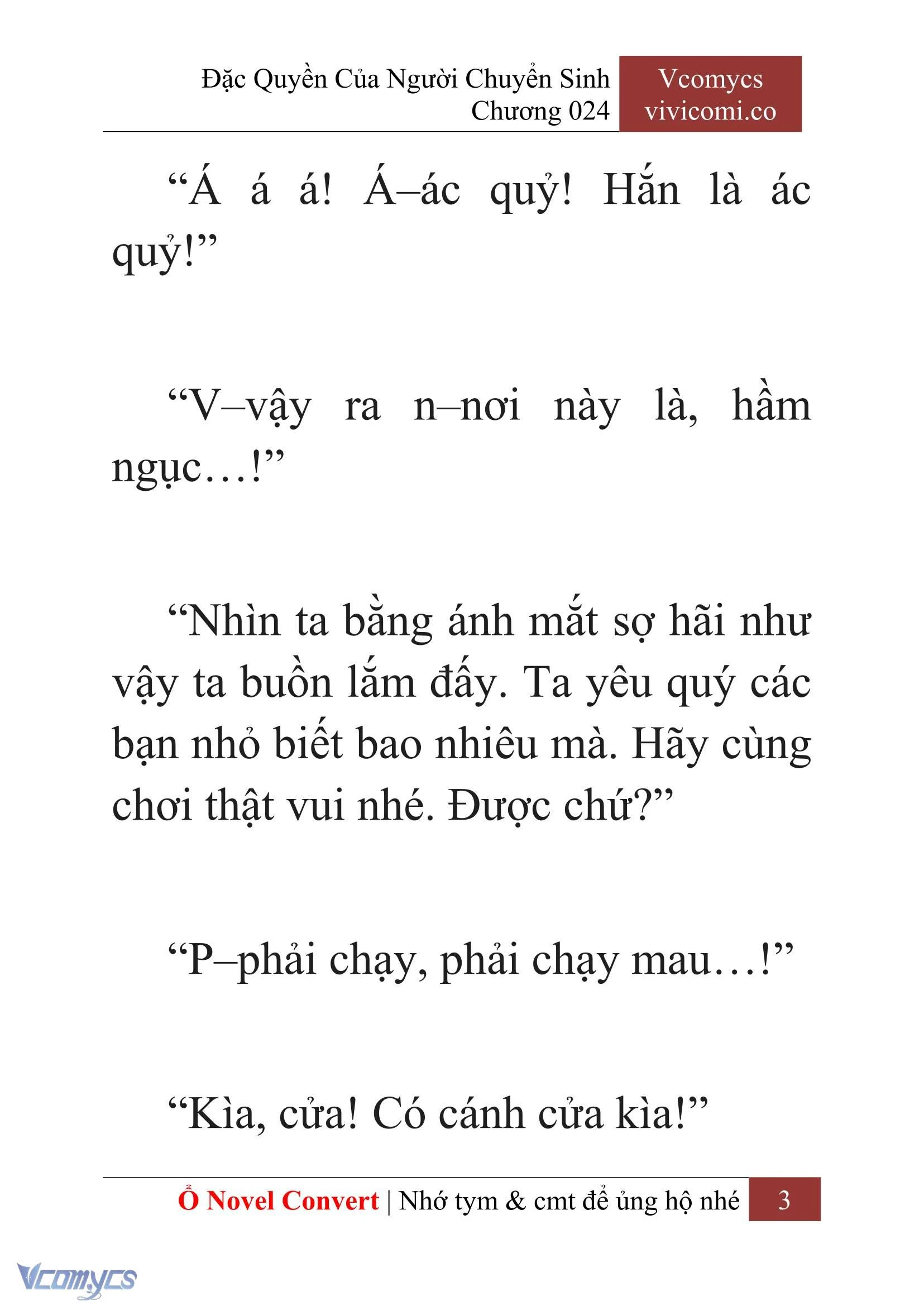 [Novel] Đặc Quyền Của Người Chuyển Sinh Chapter  24 - 5