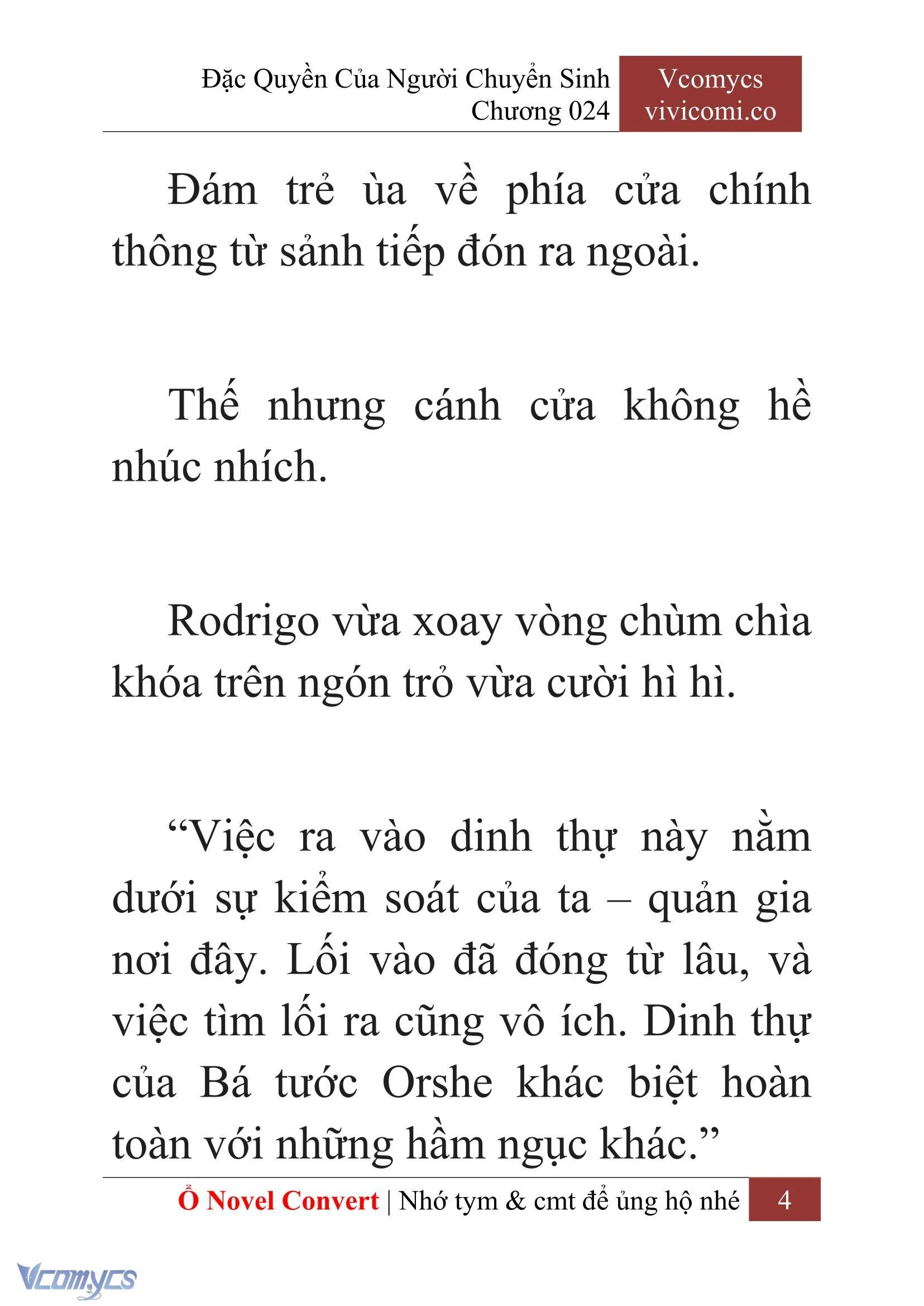 [Novel] Đặc Quyền Của Người Chuyển Sinh Chapter  24 - 6