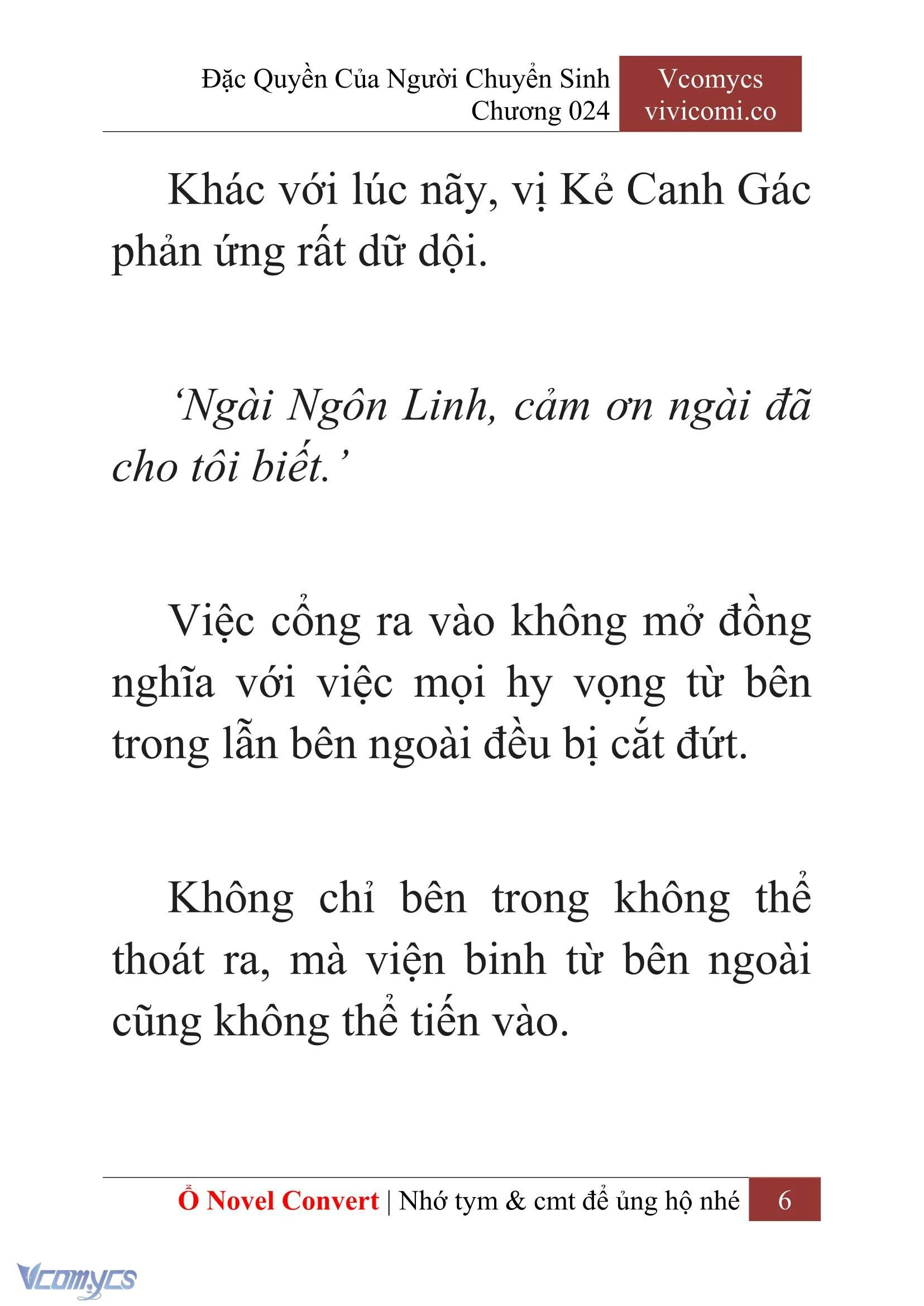 [Novel] Đặc Quyền Của Người Chuyển Sinh Chapter  24 - 8
